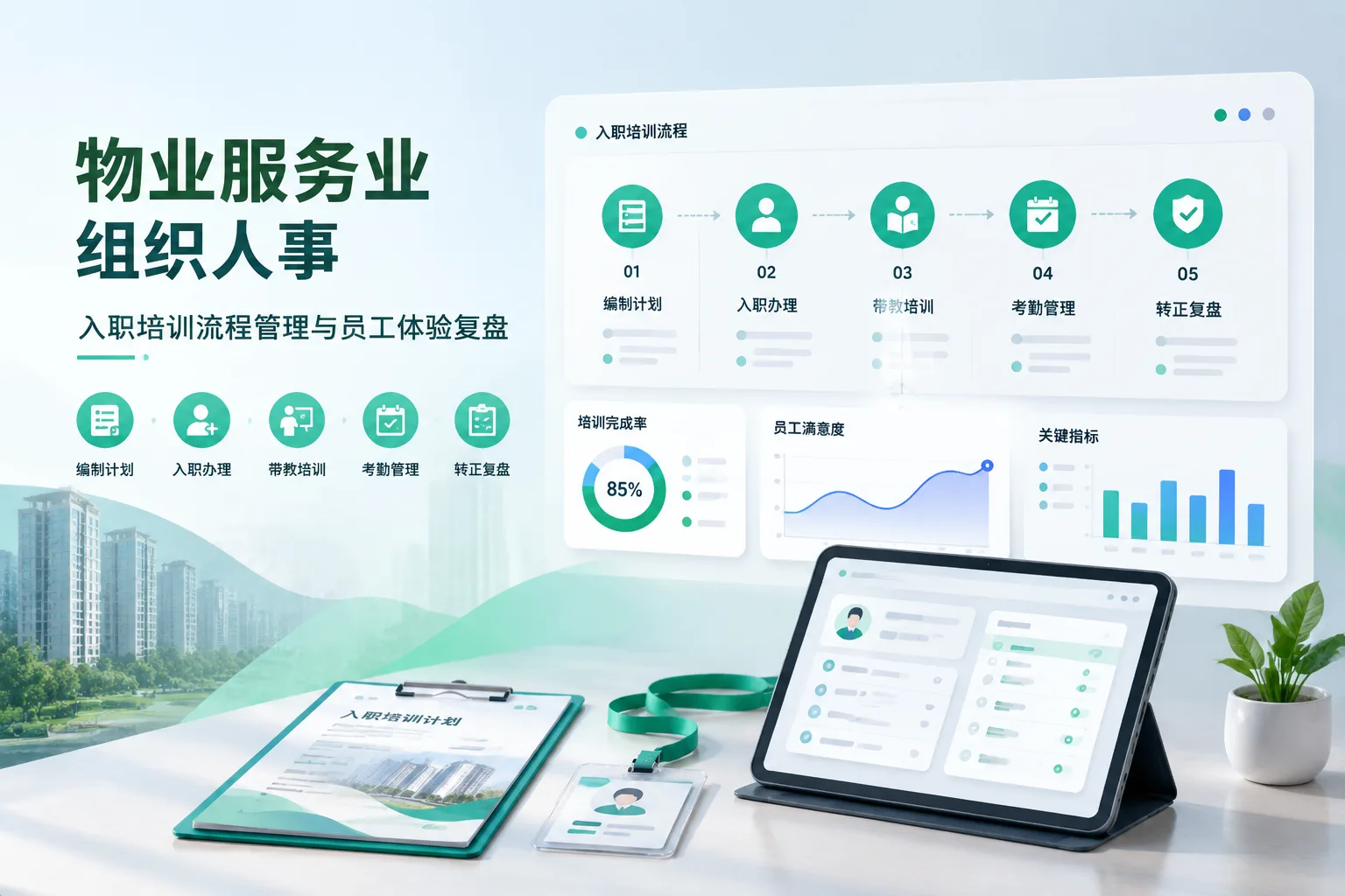 物业服务业组织人事：入职培训流程管理与员工体验复盘文章封面