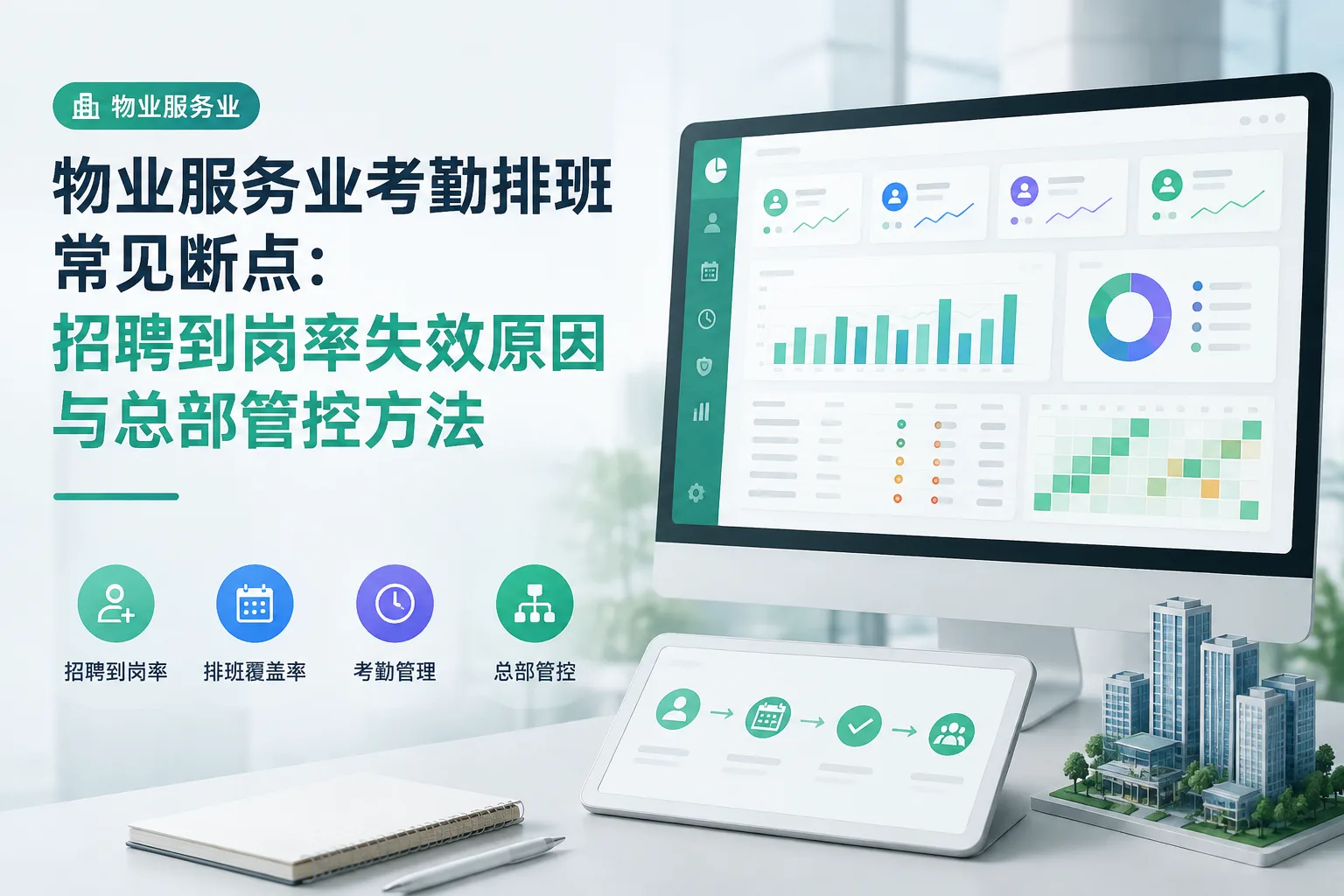物业服务业考勤排班常见断点：招聘到岗率失效原因与总部管控方法文章封面