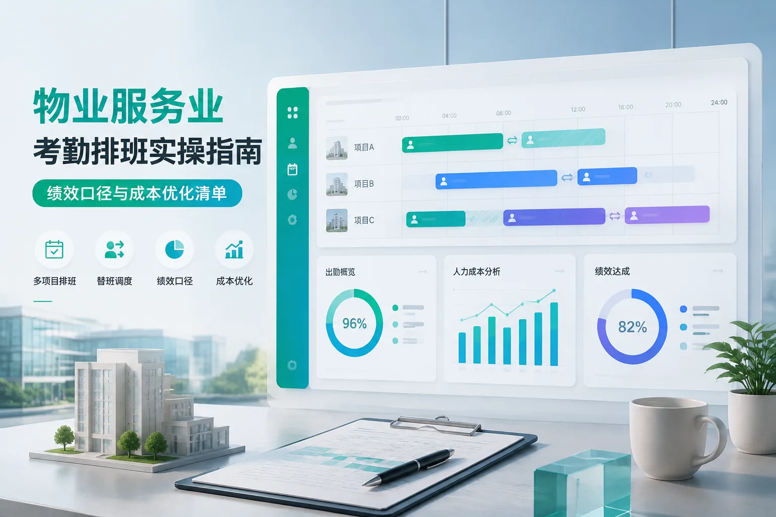 物业服务业考勤排班实操指南：绩效口径与成本优化清单文章封面