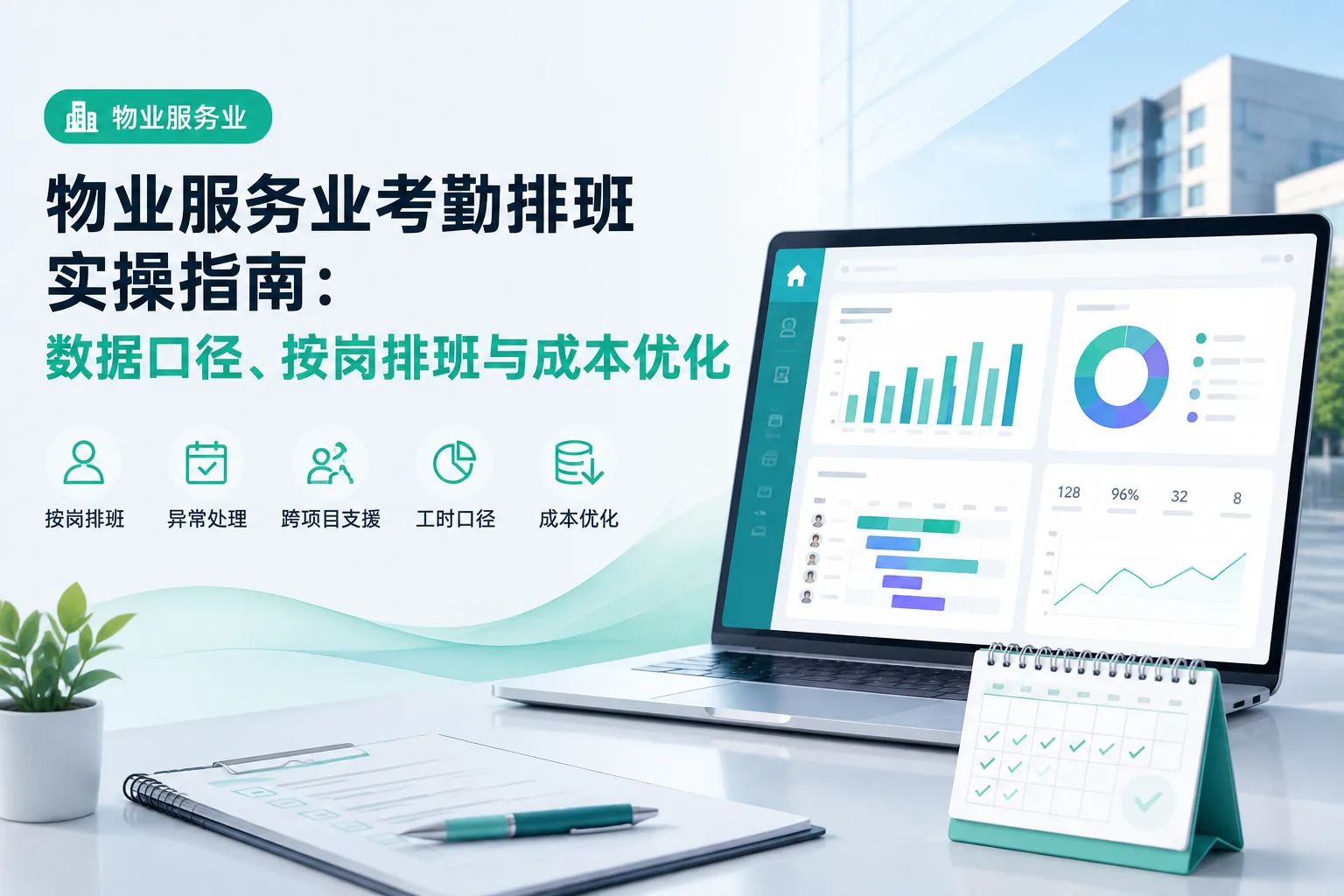 物业服务业考勤排班实操指南：数据口径、按岗排班与成本优化文章封面