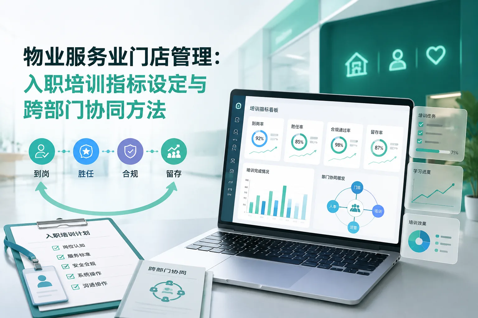 物业服务业门店管理：入职培训指标设定与跨部门协同方法文章封面