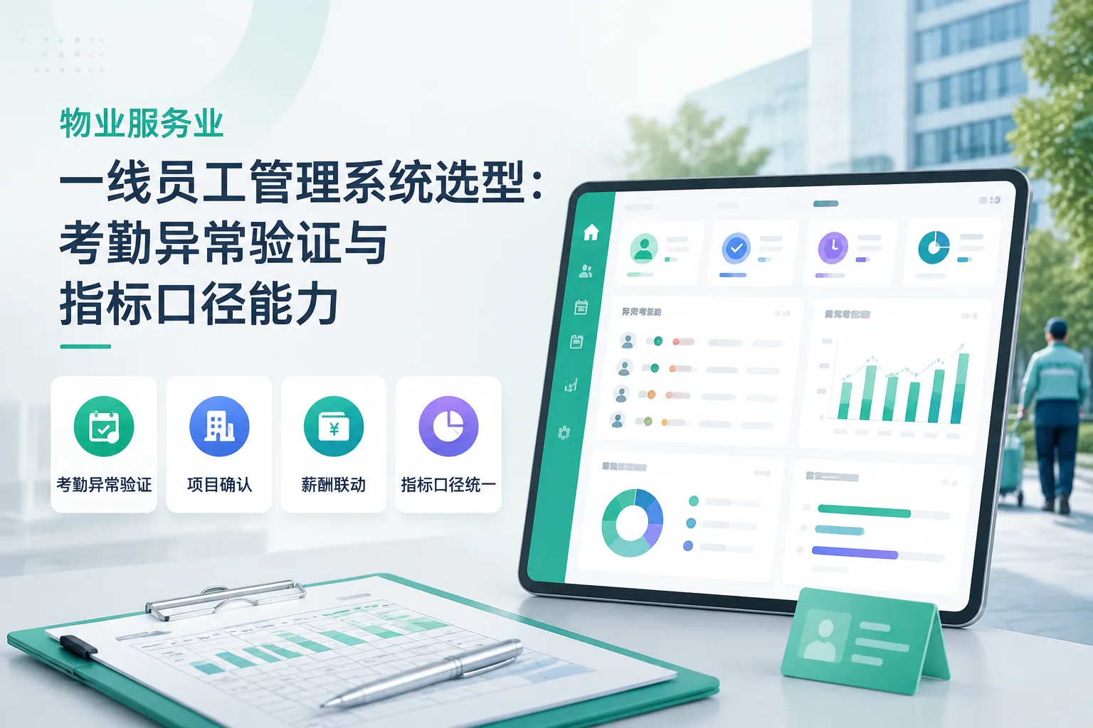 物业服务业一线员工管理系统选型：考勤异常验证与指标口径能力文章封面
