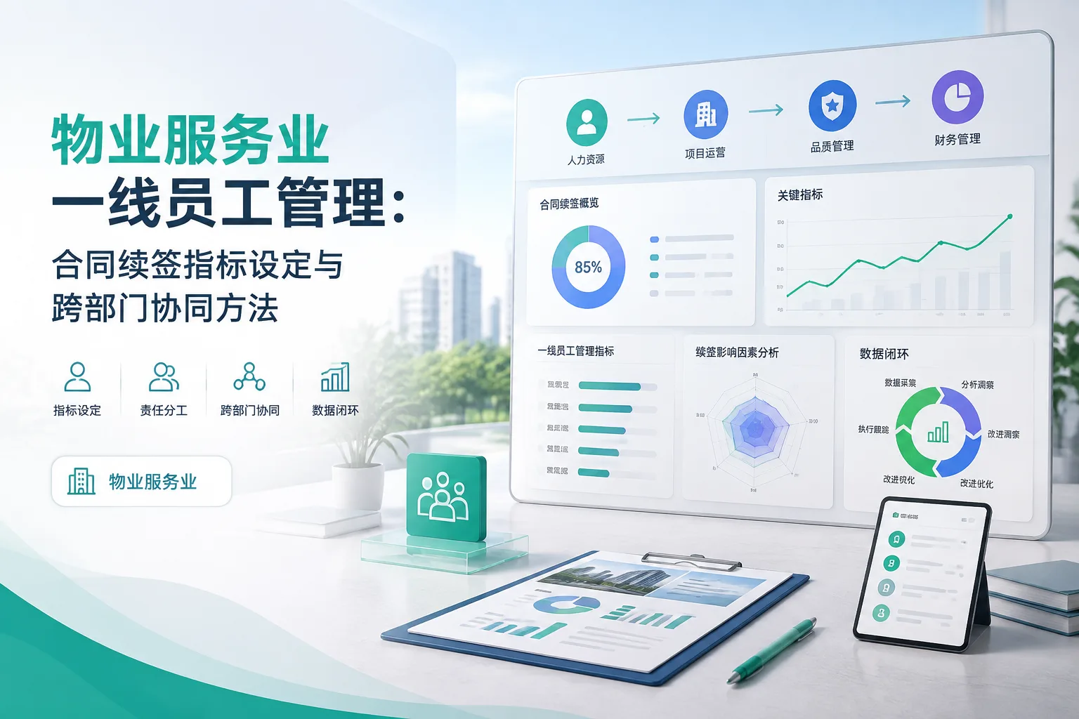 物业服务业一线员工管理:合同续签指标设定与跨部门协同方法文章封面