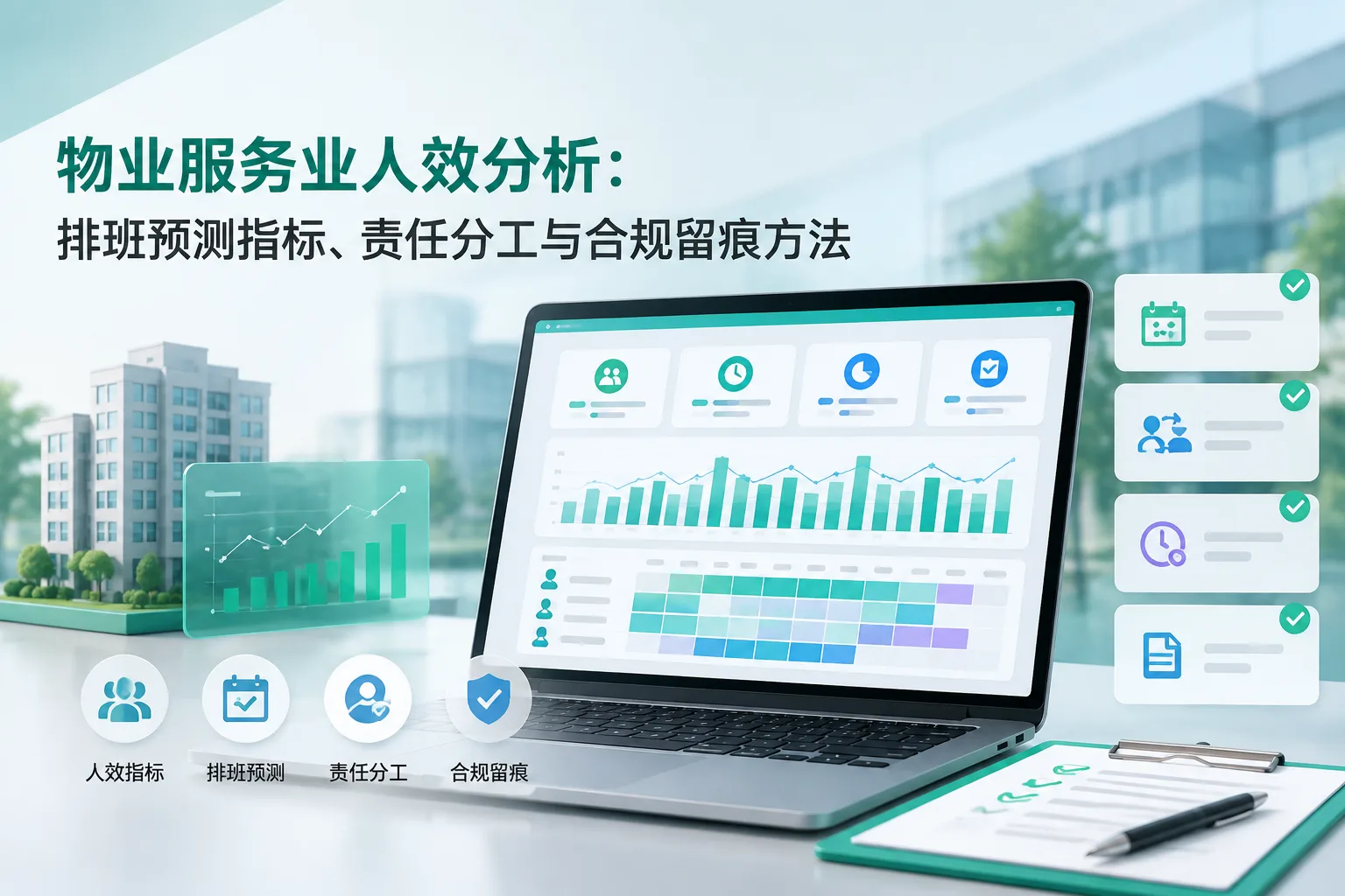 物业服务业人效分析:排班预测指标、责任分工与合规留痕方法文章封面