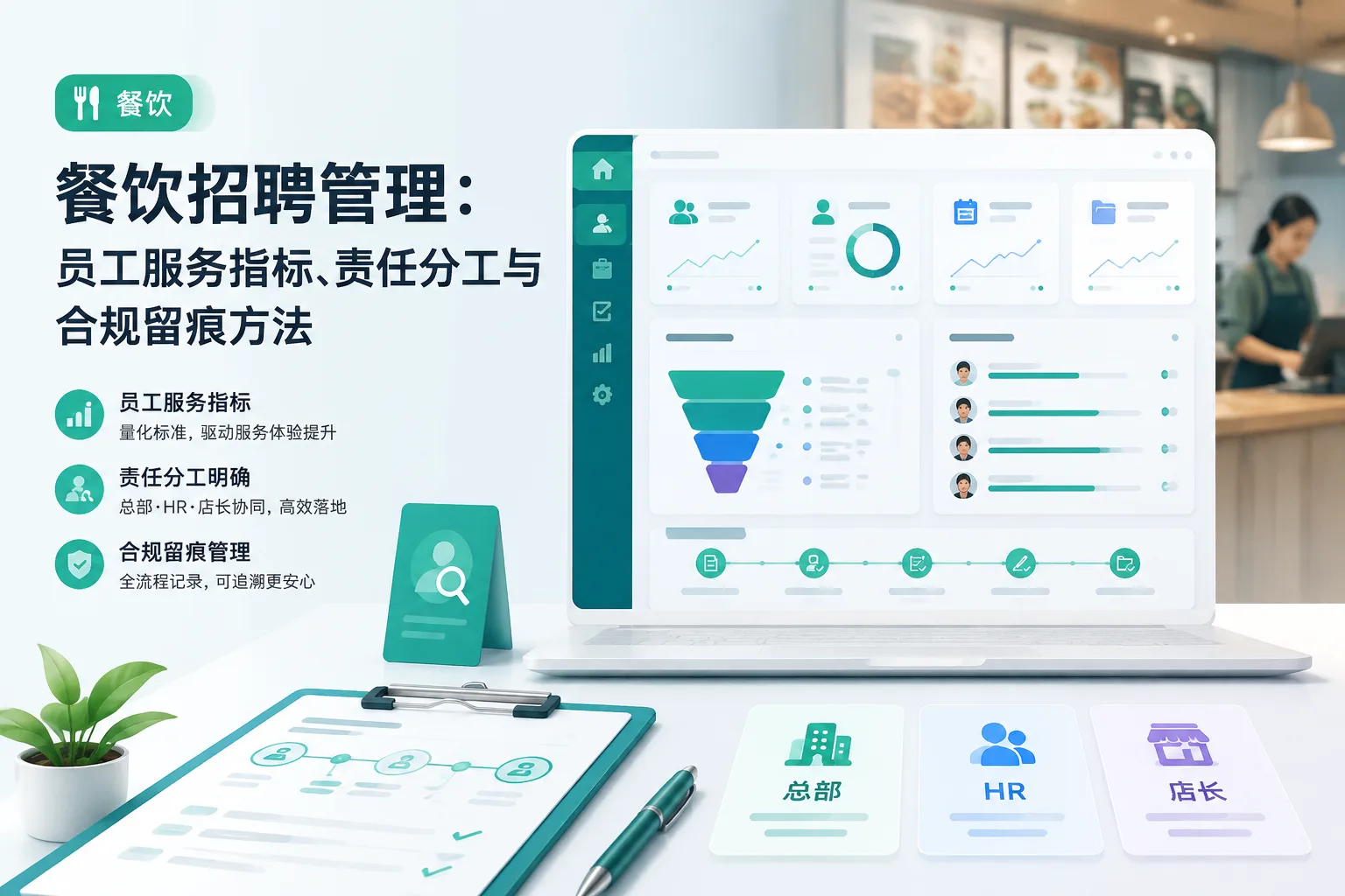 餐饮招聘管理:员工服务指标、责任分工与合规留痕方法文章封面