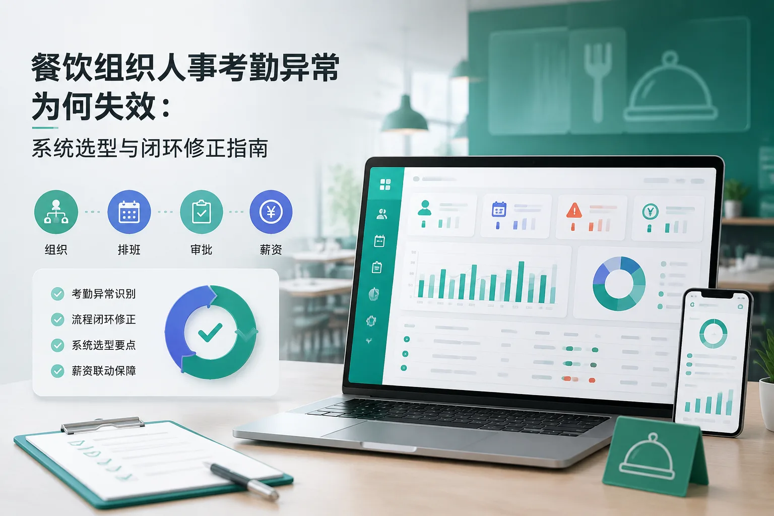 餐饮组织人事考勤异常为何失效：系统选型与闭环修正指南文章封面