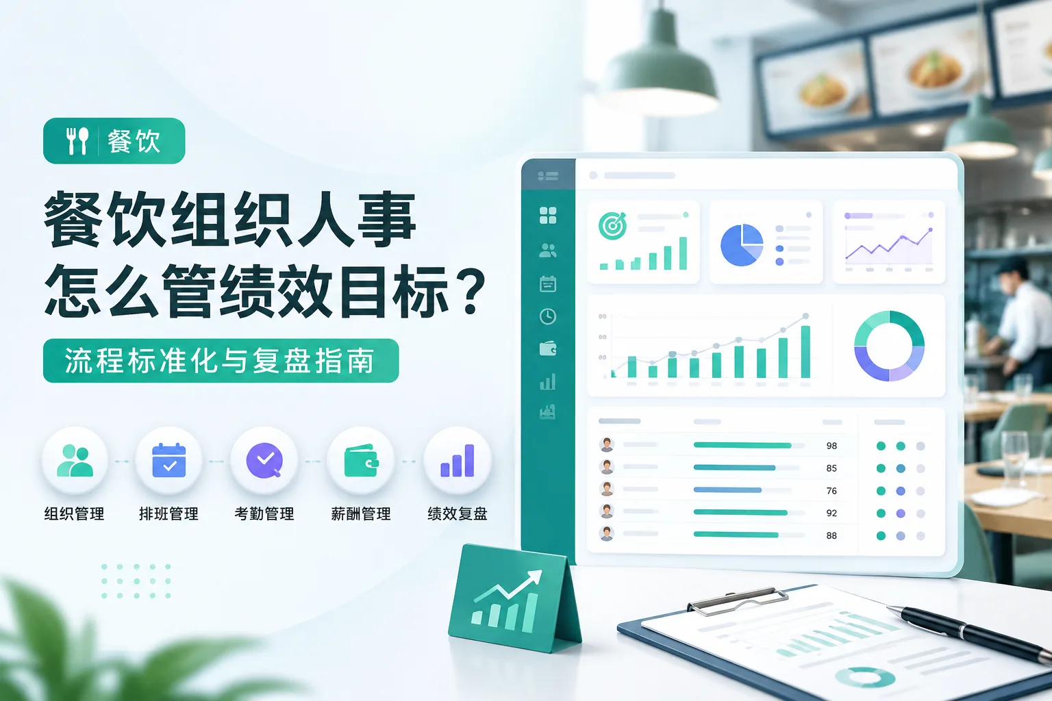 餐饮组织人事怎么管绩效目标？流程标准化与复盘指南文章封面