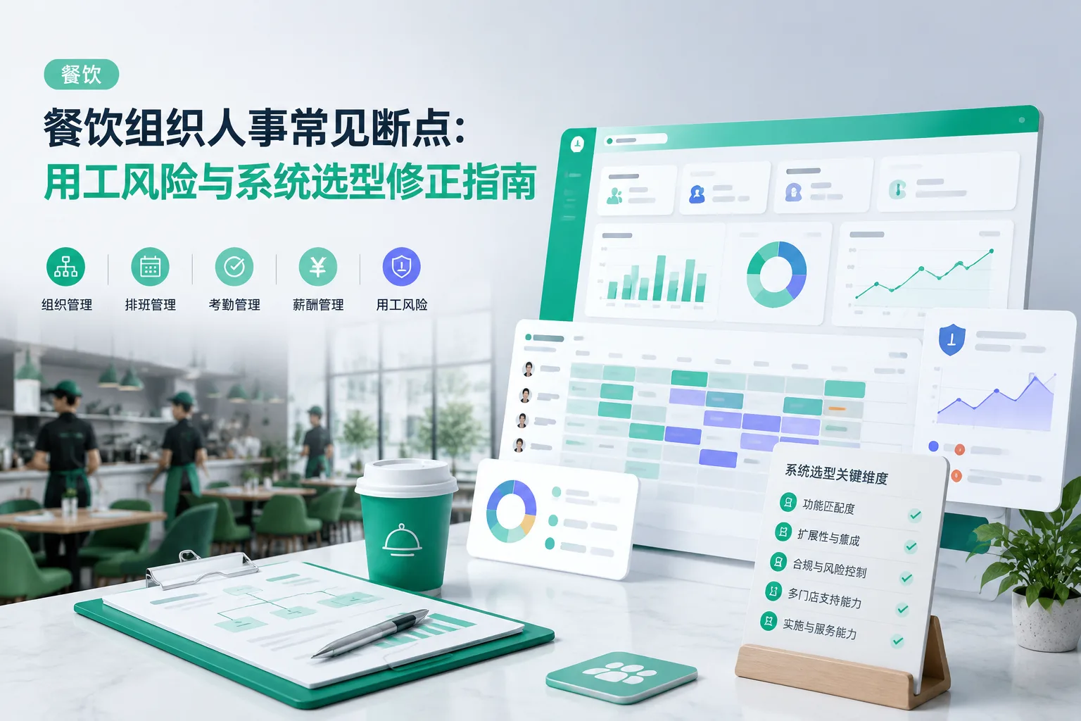 餐饮组织人事常见断点：用工风险与系统选型修正指南文章封面