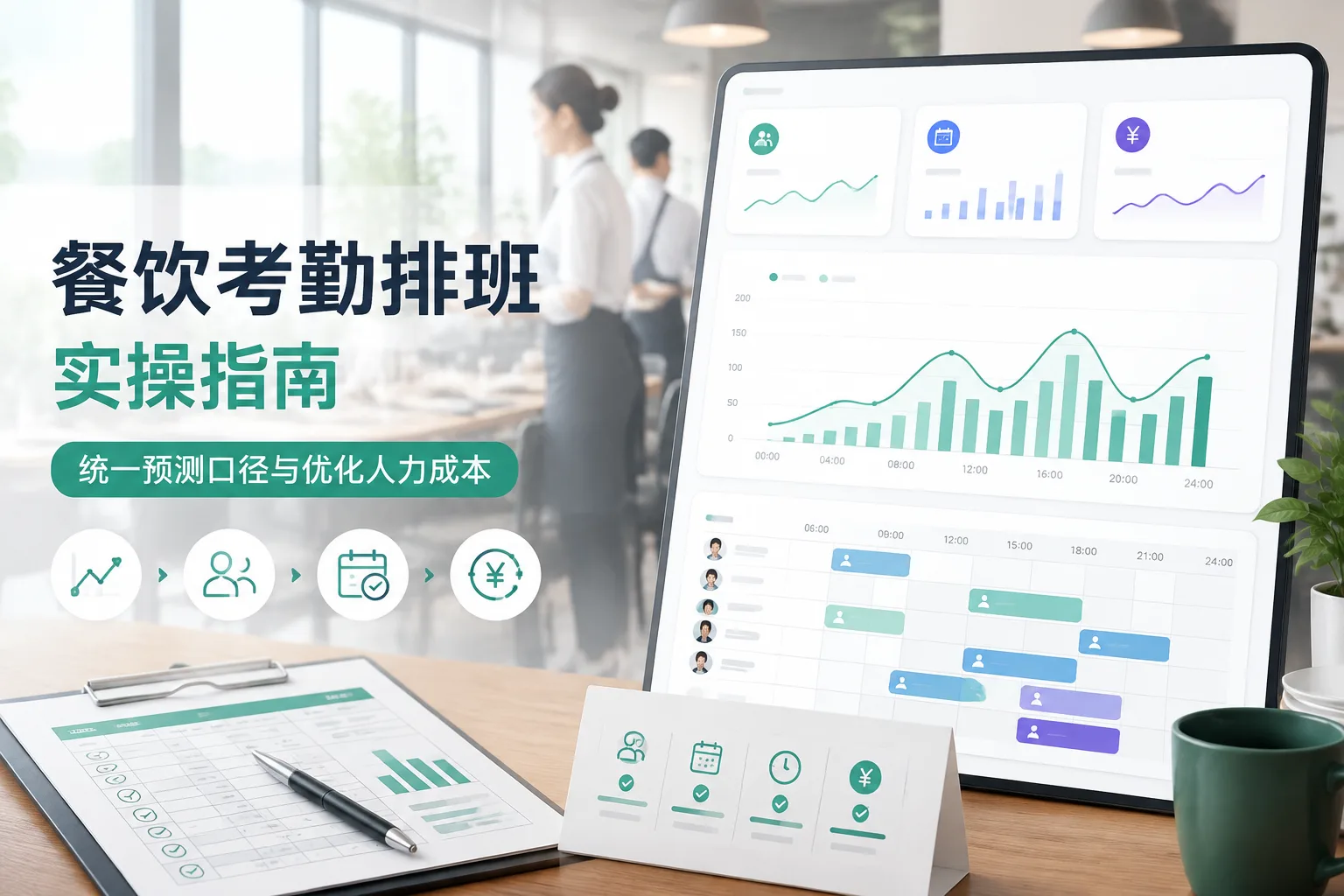 餐饮考勤排班实操指南：统一预测口径与优化人力成本文章封面