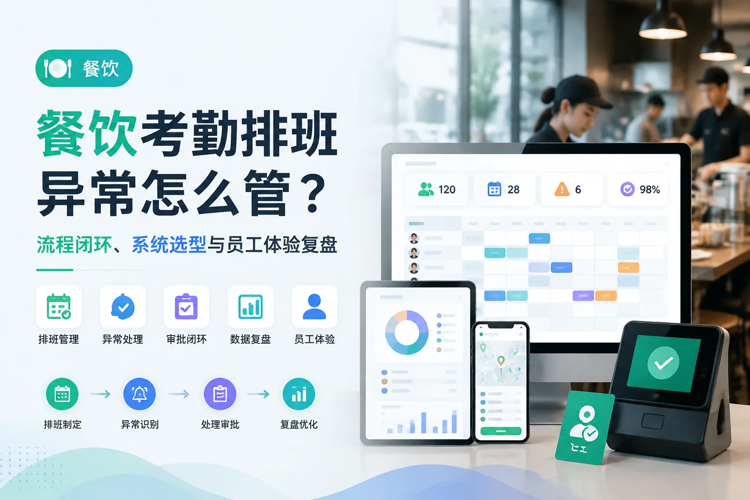 餐饮考勤排班异常怎么管？流程闭环、系统选型与员工体验复盘文章封面