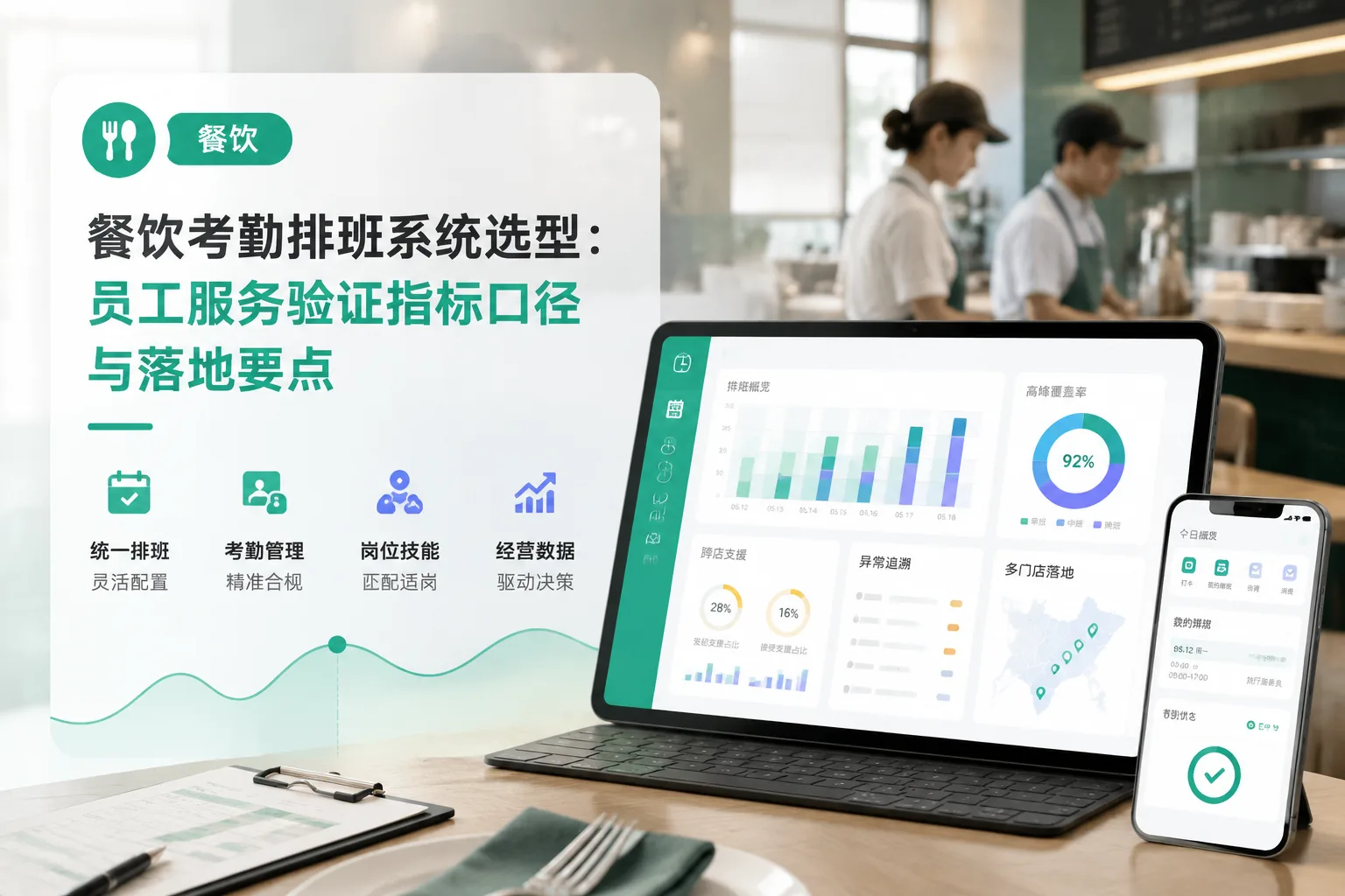 餐饮考勤排班系统选型:员工服务验证指标口径与落地要点文章封面
