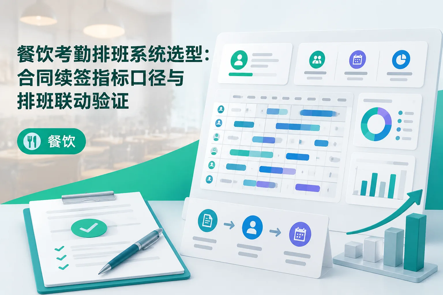 餐饮考勤排班系统选型：合同续签指标口径与排班联动验证文章封面