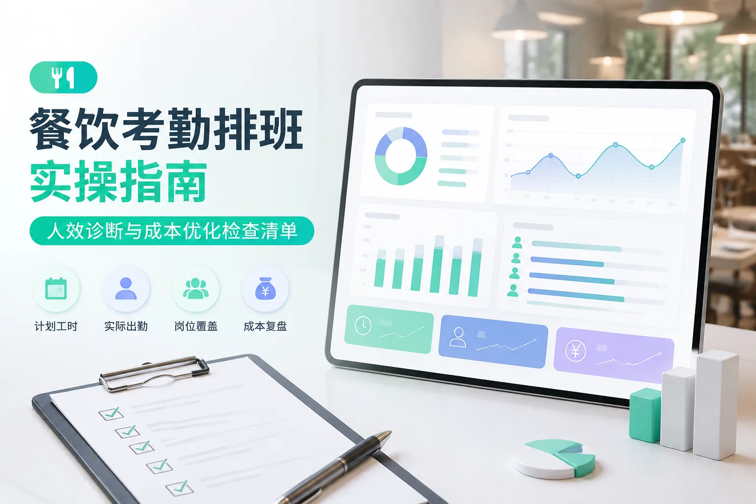 餐饮考勤排班实操指南：人效诊断与成本优化检查清单文章封面