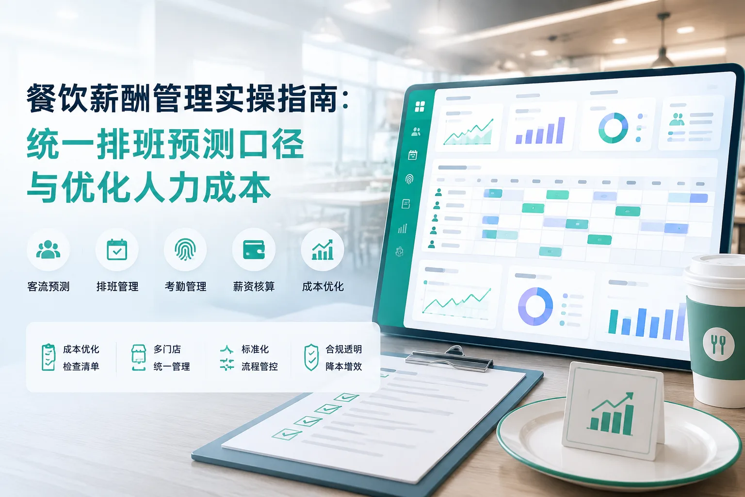 餐饮薪酬管理实操指南：统一排班预测口径与优化人力成本文章封面