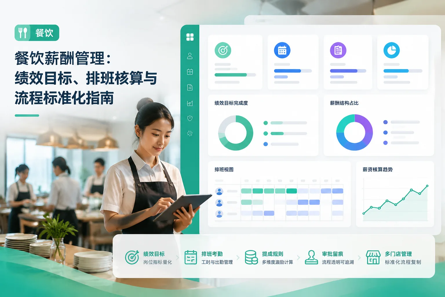 餐饮薪酬管理：绩效目标、排班核算与流程标准化指南文章封面