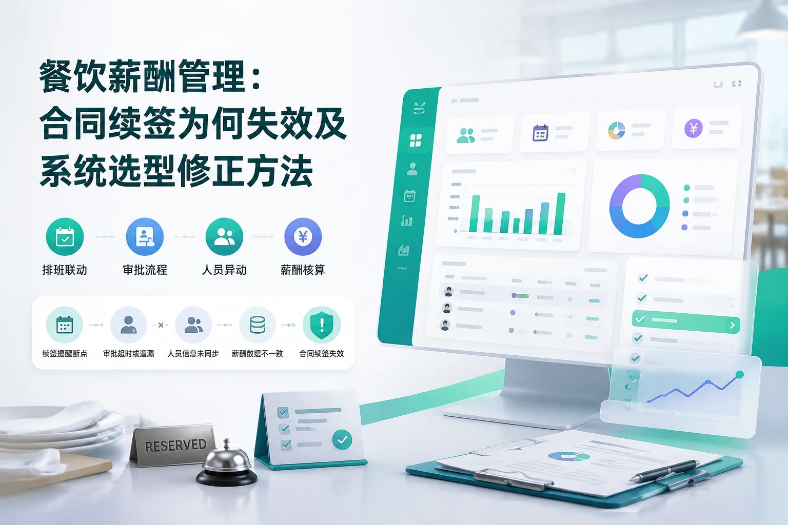 餐饮薪酬管理：合同续签为何失效及系统选型修正方法文章封面