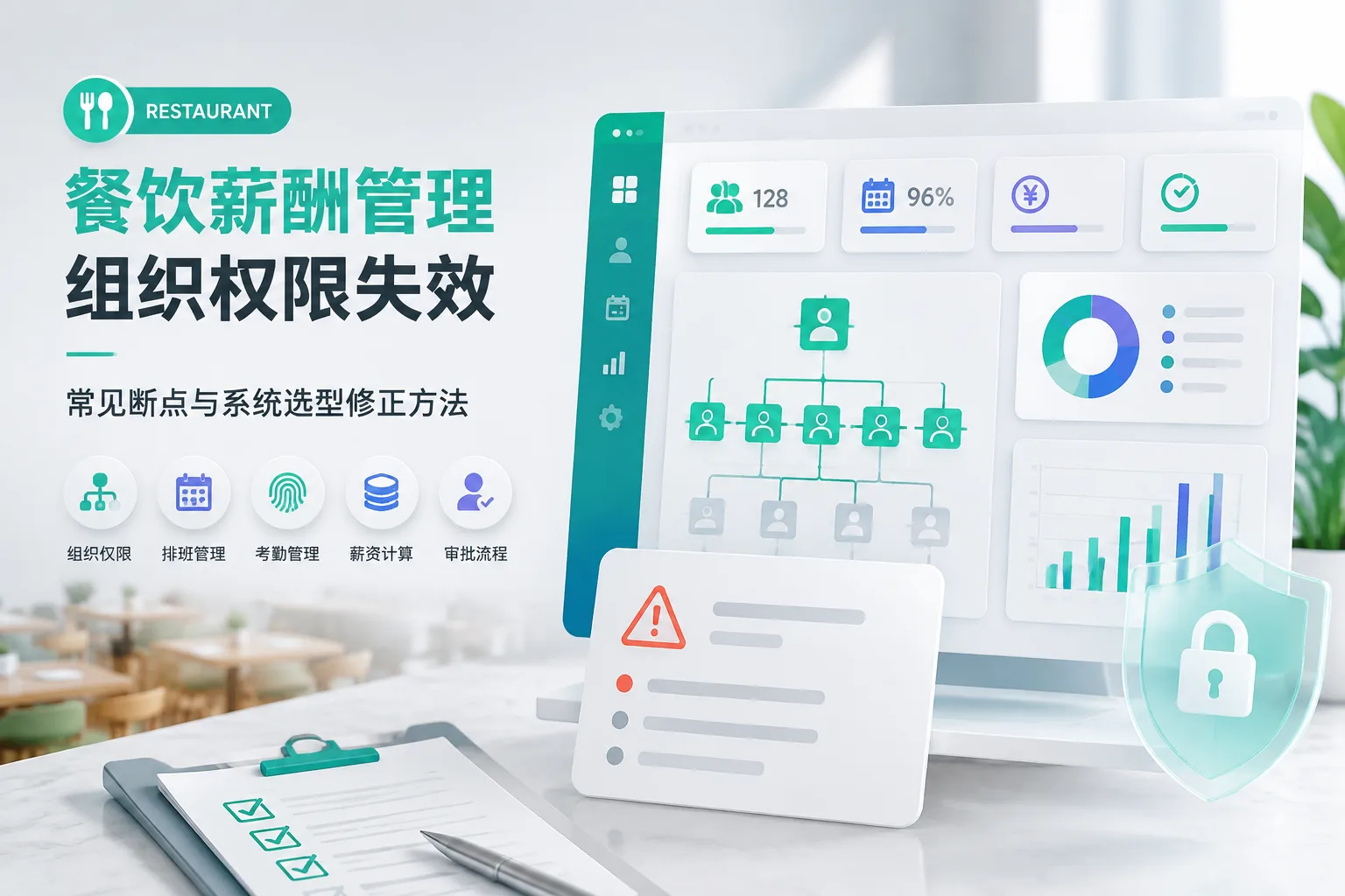 餐饮薪酬管理组织权限失效：常见断点与系统选型修正方法文章封面