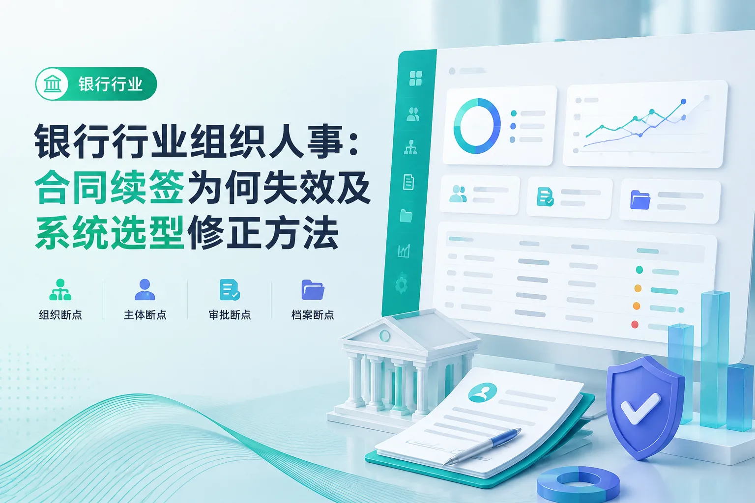 银行行业组织人事：合同续签为何失效及系统选型修正方法文章封面