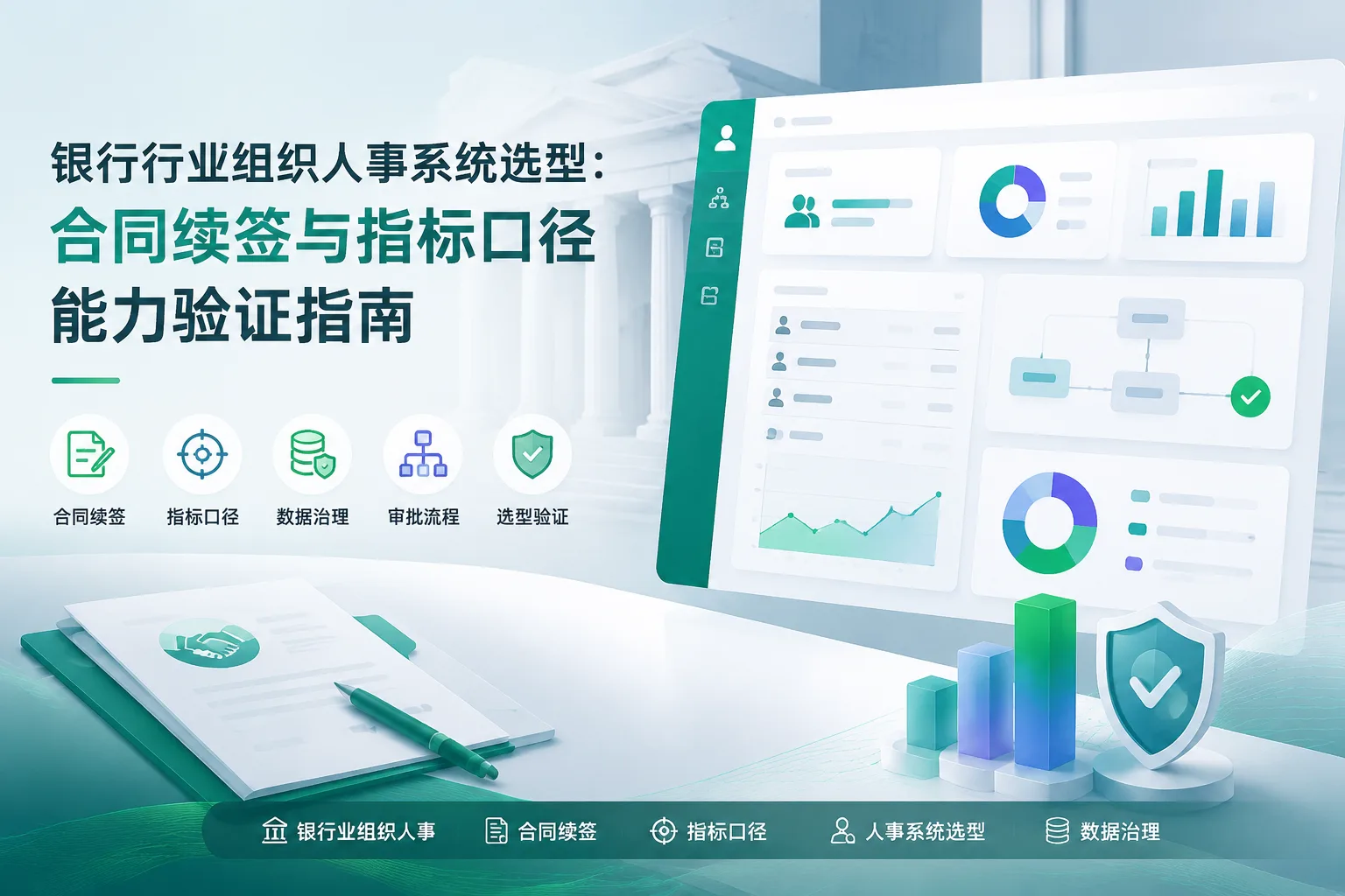 银行行业组织人事系统选型：合同续签与指标口径能力验证指南文章封面