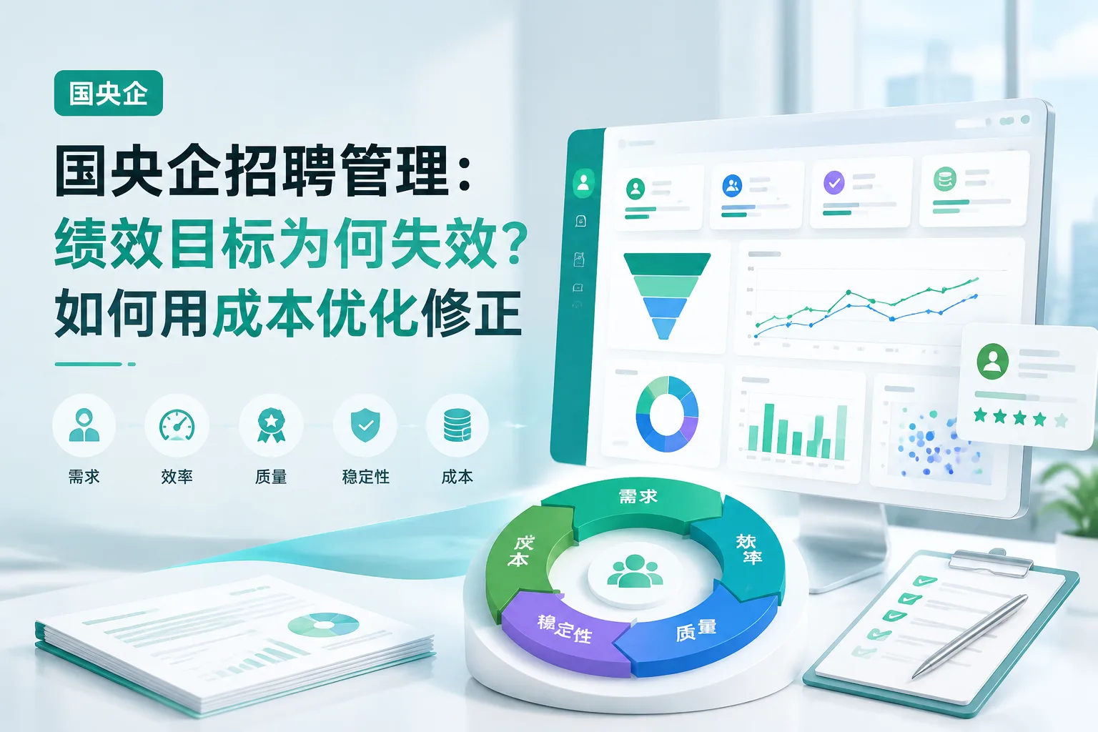 国央企招聘管理：绩效目标为何失效？如何用成本优化修正文章封面