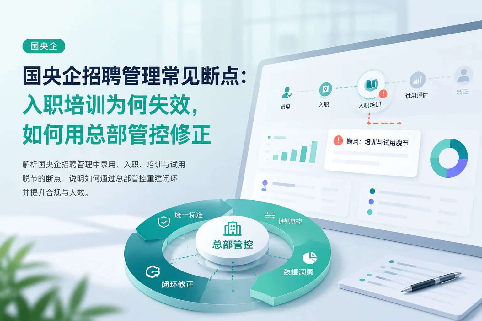 国央企招聘管理常见断点：入职培训为何失效，如何用总部管控修正文章封面