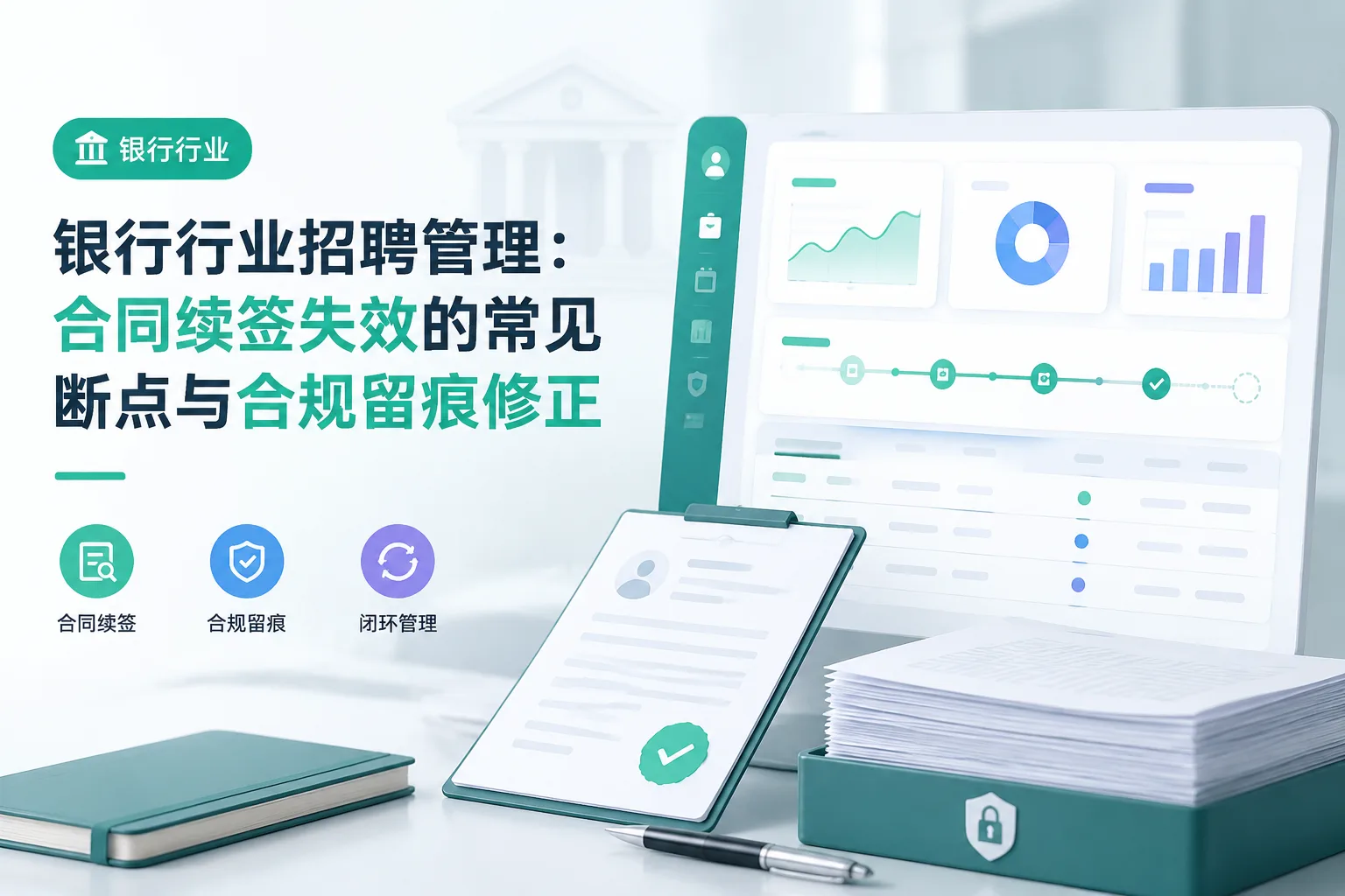 银行行业招聘管理：合同续签失效的常见断点与合规留痕修正文章封面
