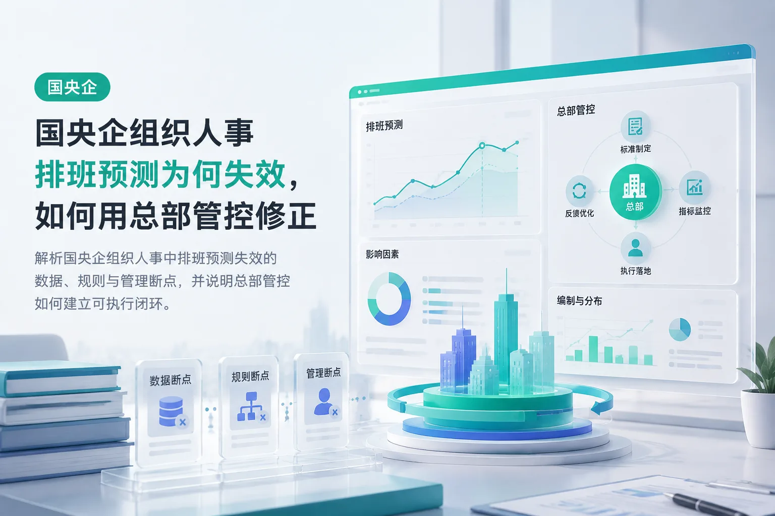 国央企组织人事排班预测为何失效，如何用总部管控修正文章封面