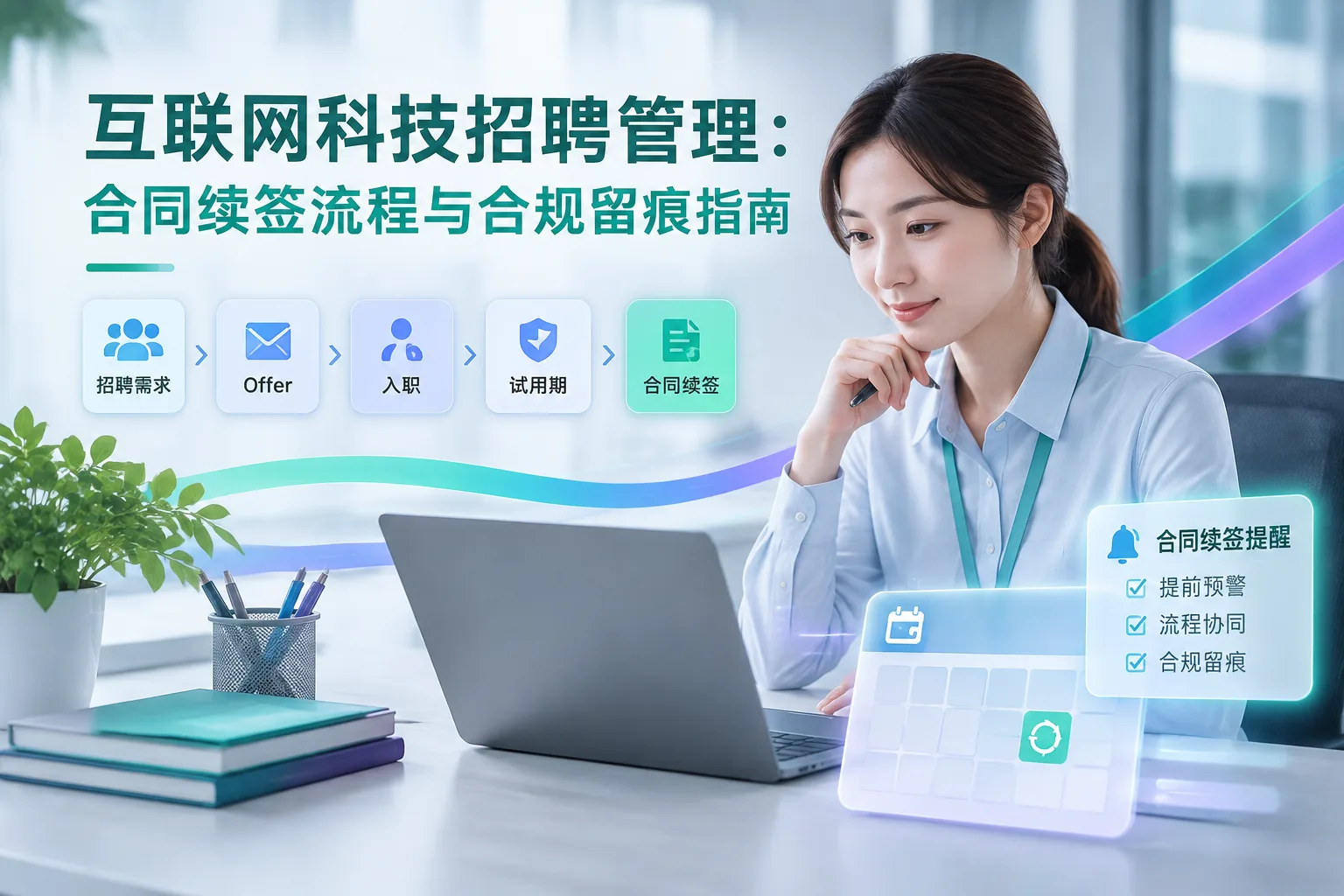 互联网科技招聘管理：合同续签流程与合规留痕指南文章封面