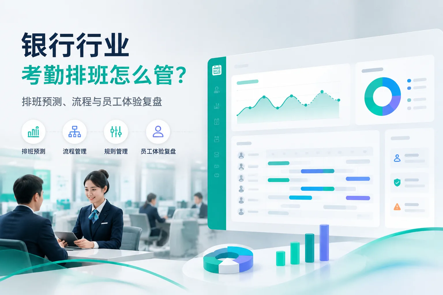 银行行业考勤排班怎么管？排班预测、流程与员工体验复盘文章封面