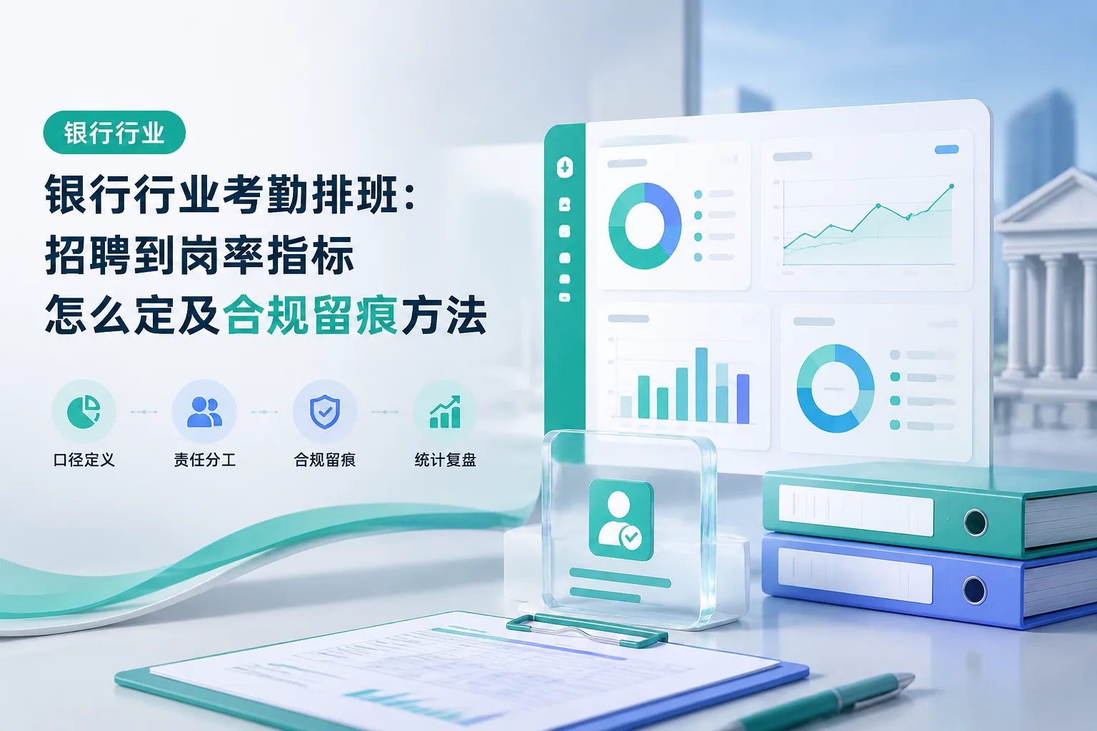银行行业考勤排班：招聘到岗率指标怎么定及合规留痕方法文章封面