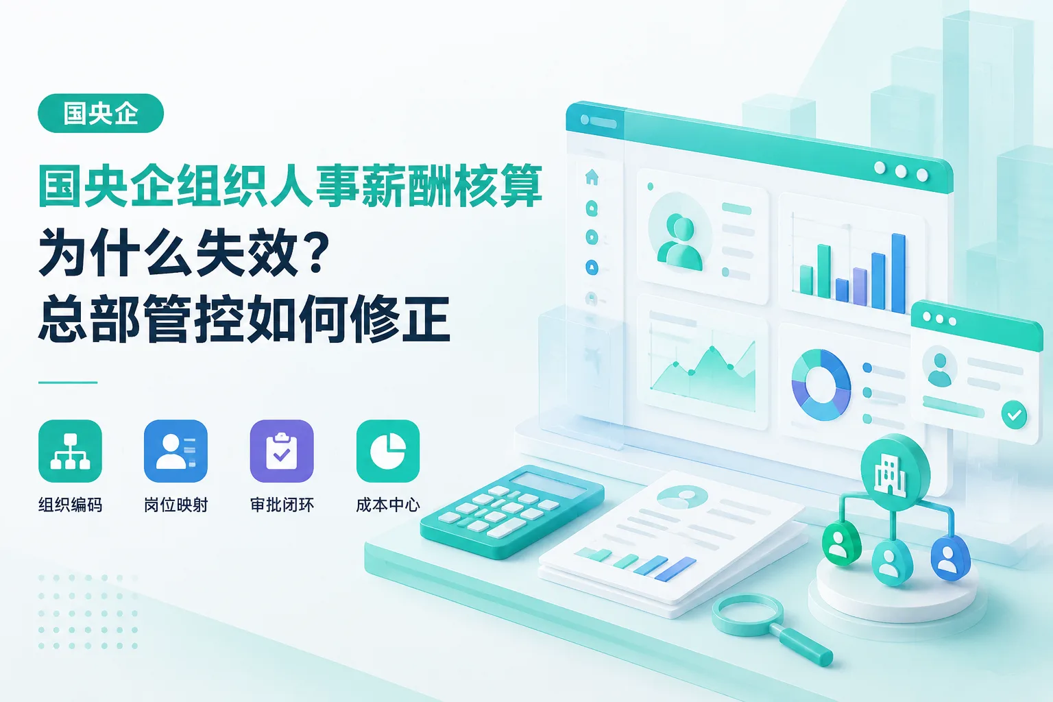 国央企组织人事薪酬核算为什么失效？总部管控如何修正文章封面