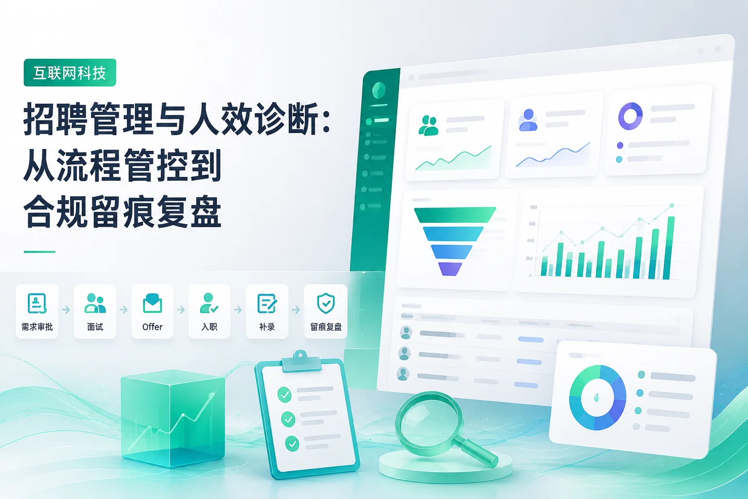 互联网科技招聘管理与人效诊断：从流程管控到合规留痕复盘文章封面