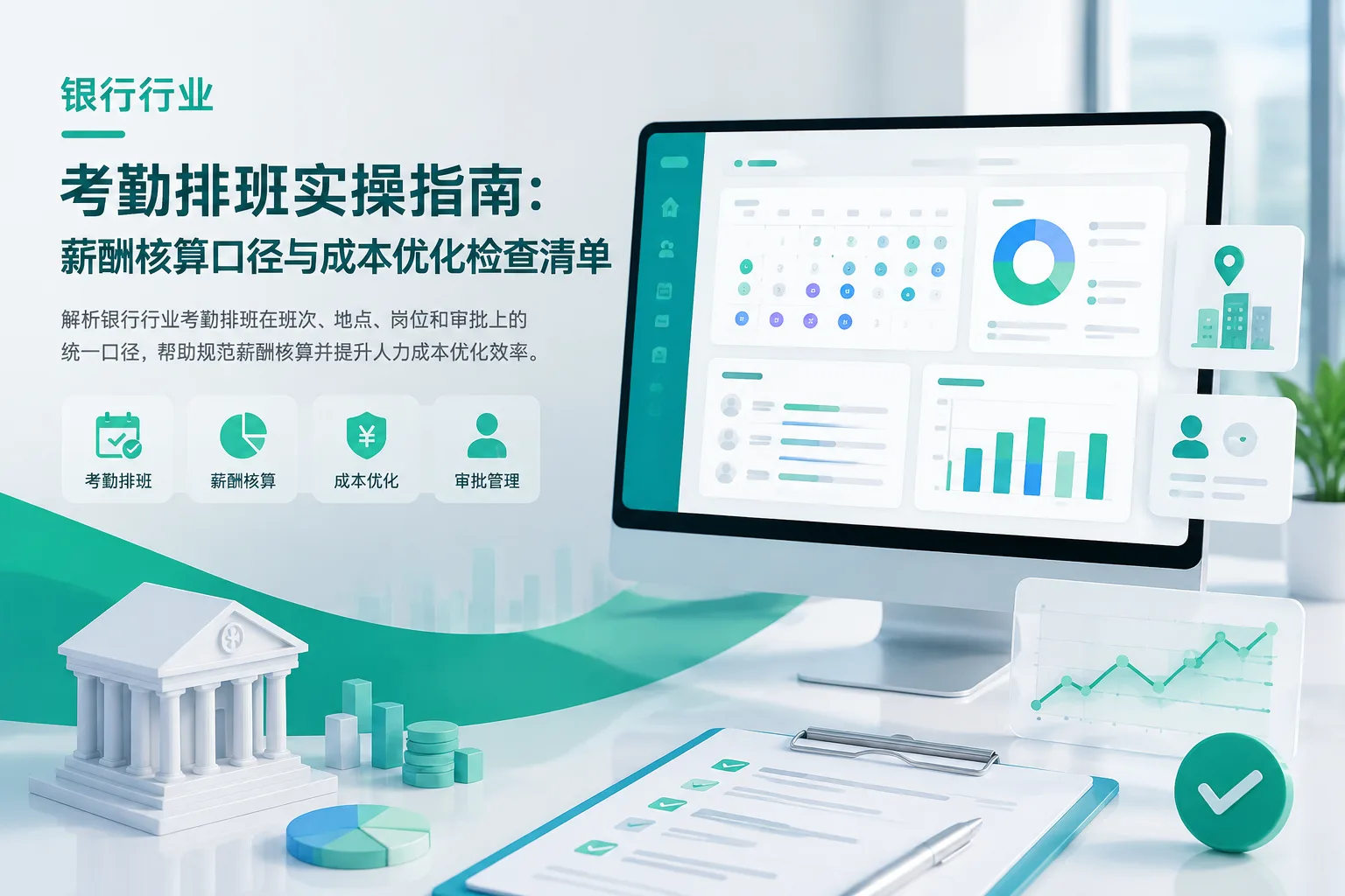 银行行业考勤排班实操指南：薪酬核算口径与成本优化检查清单文章封面
