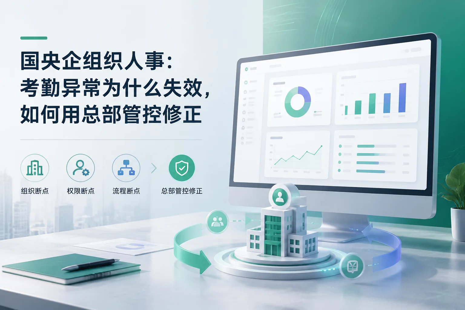 国央企组织人事：考勤异常为什么失效，如何用总部管控修正文章封面