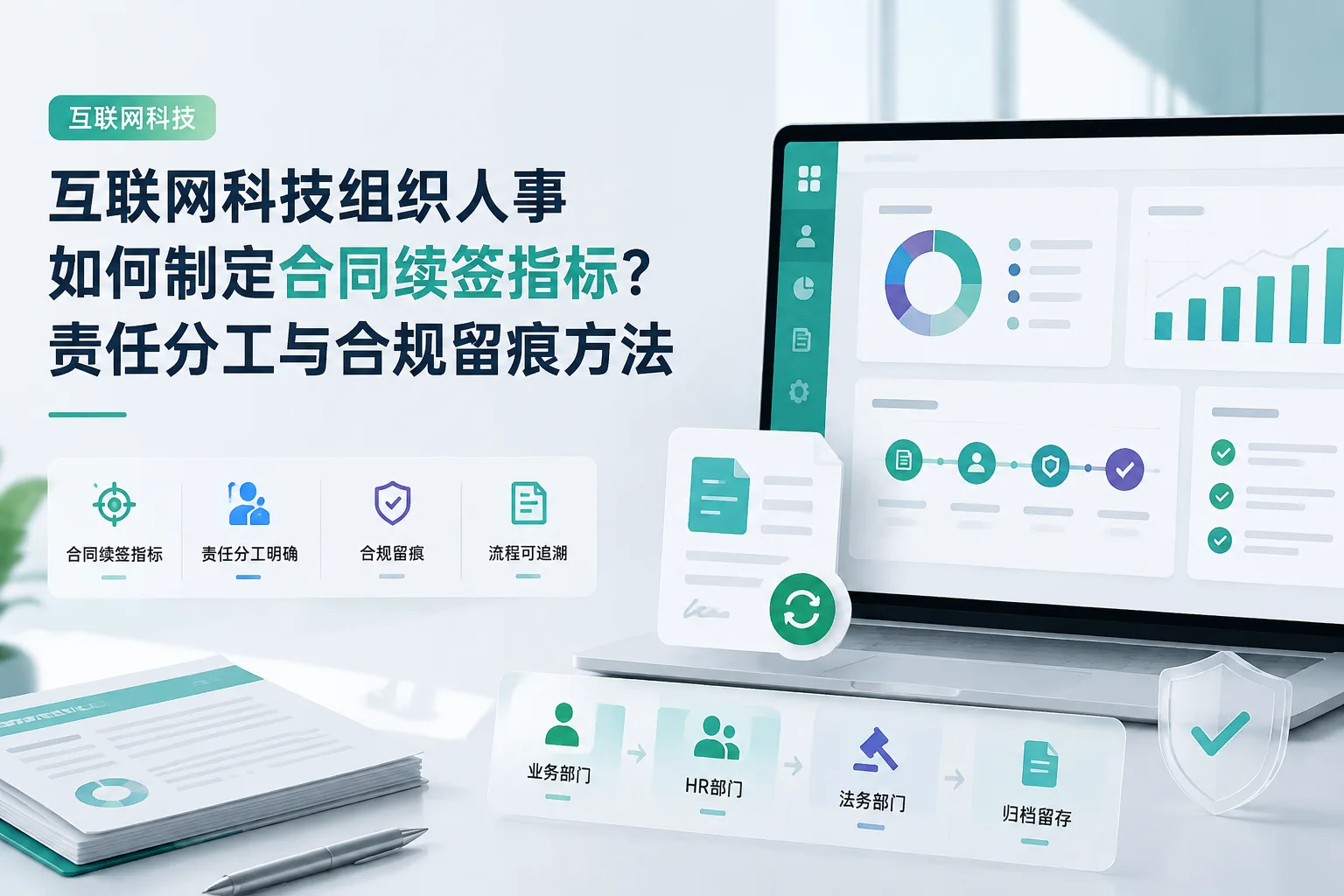 互联网科技组织人事如何制定合同续签指标？责任分工与合规留痕方法文章封面