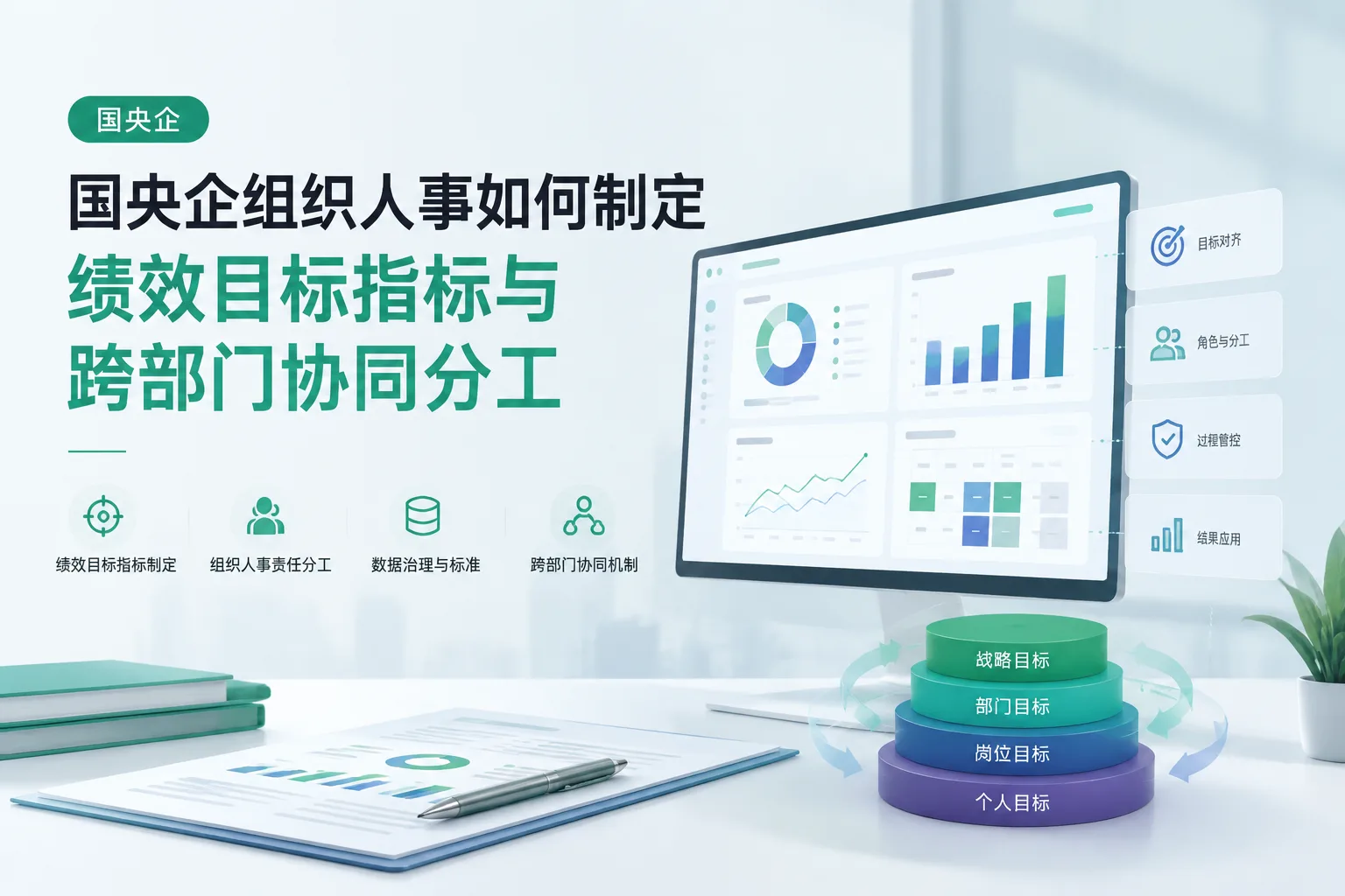 国央企组织人事如何制定绩效目标指标与跨部门协同分工文章封面