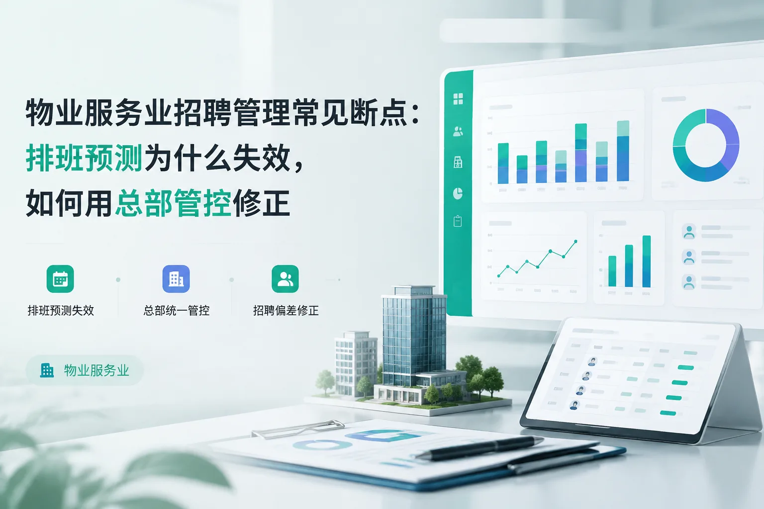 物业服务业招聘管理常见断点：排班预测为什么失效，如何用总部管控修正文章封面