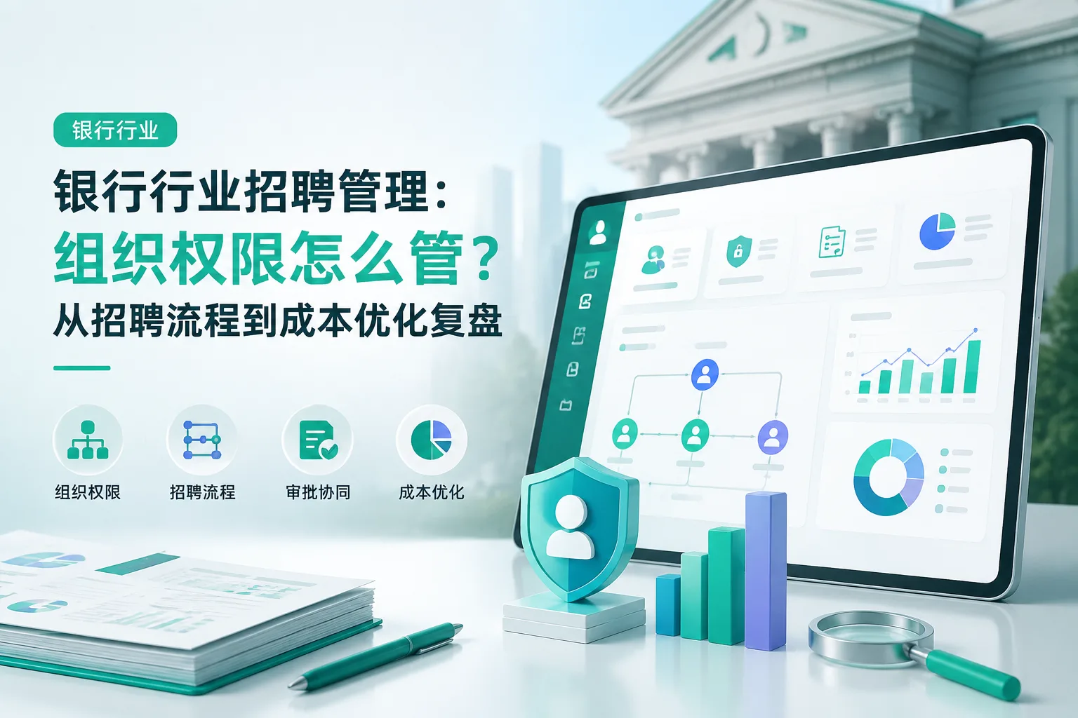 银行行业招聘管理：组织权限怎么管？从招聘流程到成本优化复盘文章封面