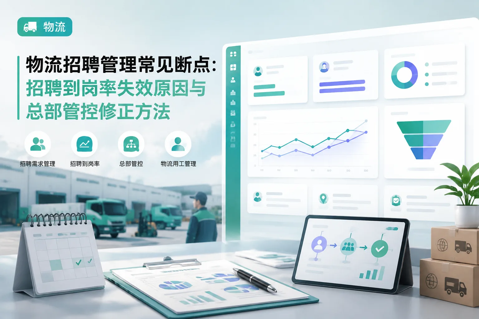 物流招聘管理常见断点：招聘到岗率失效原因与总部管控修正方法文章封面