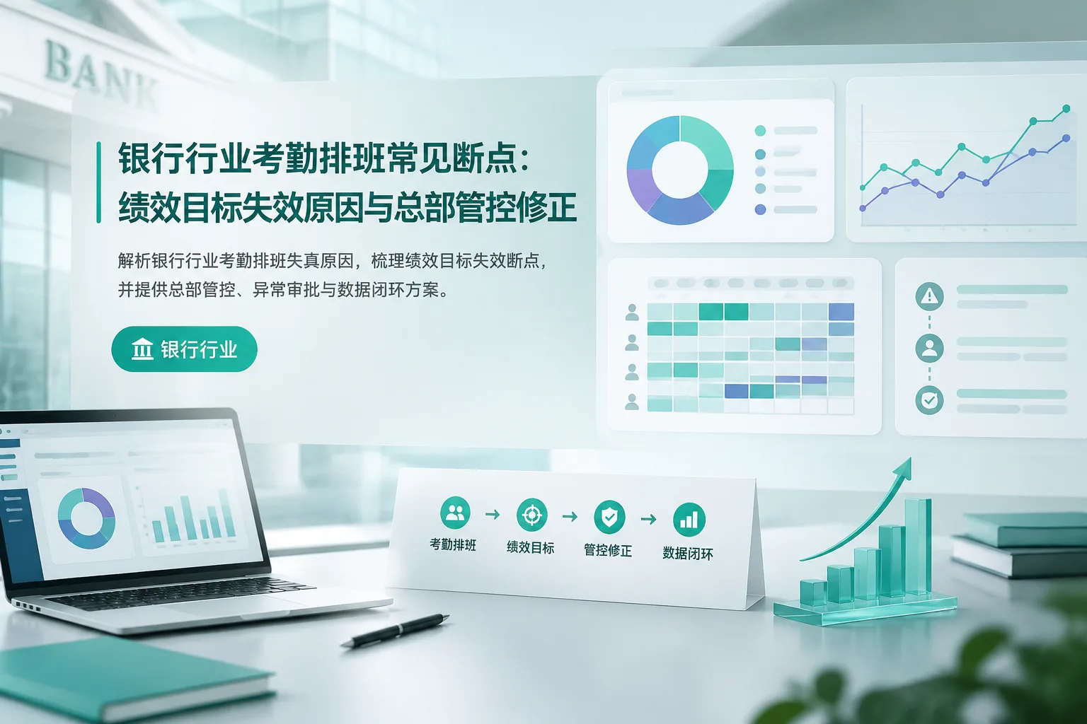 银行行业考勤排班常见断点：绩效目标失效原因与总部管控修正文章封面