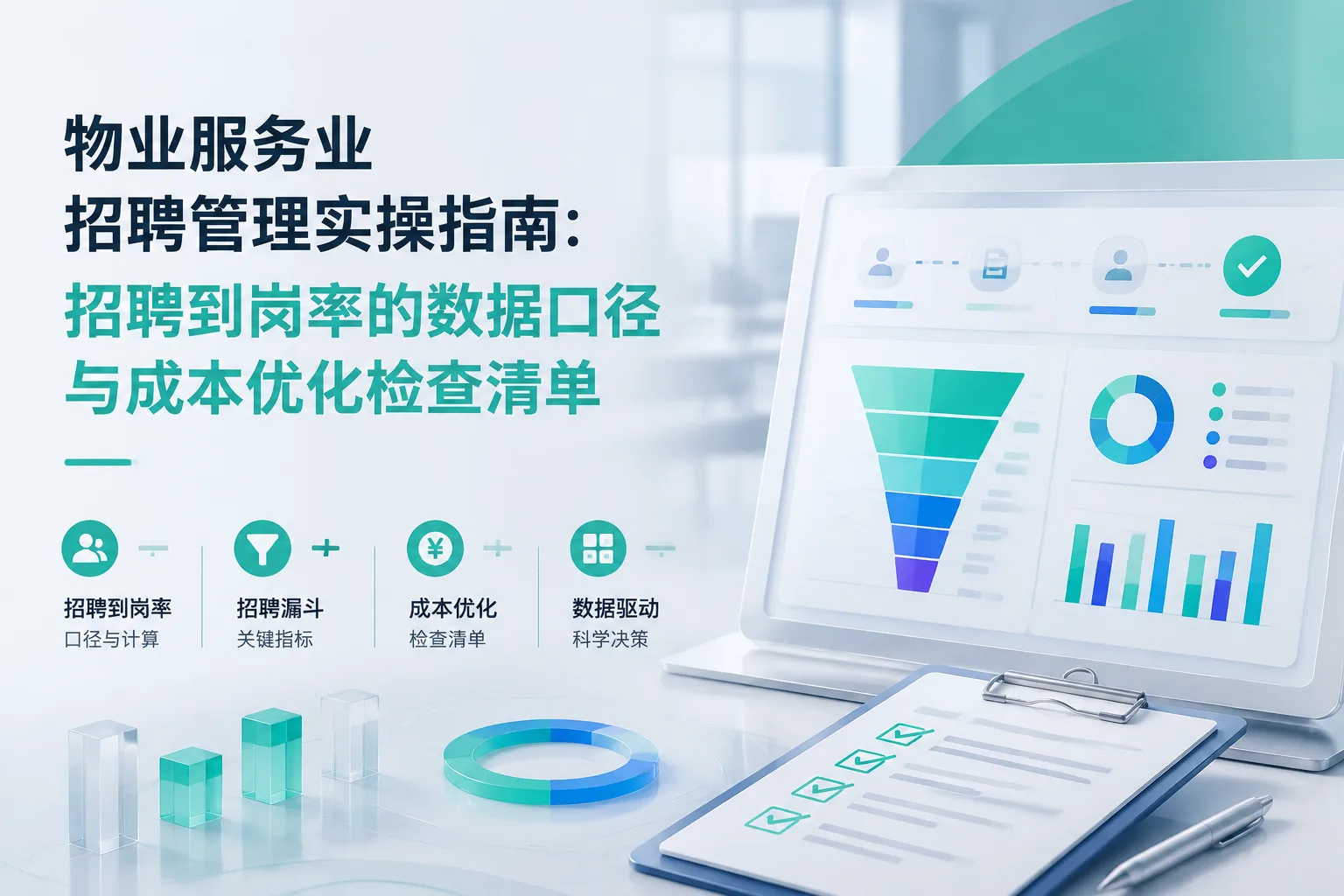 物业服务业招聘管理实操指南：招聘到岗率的数据口径与成本优化检查清单文章封面