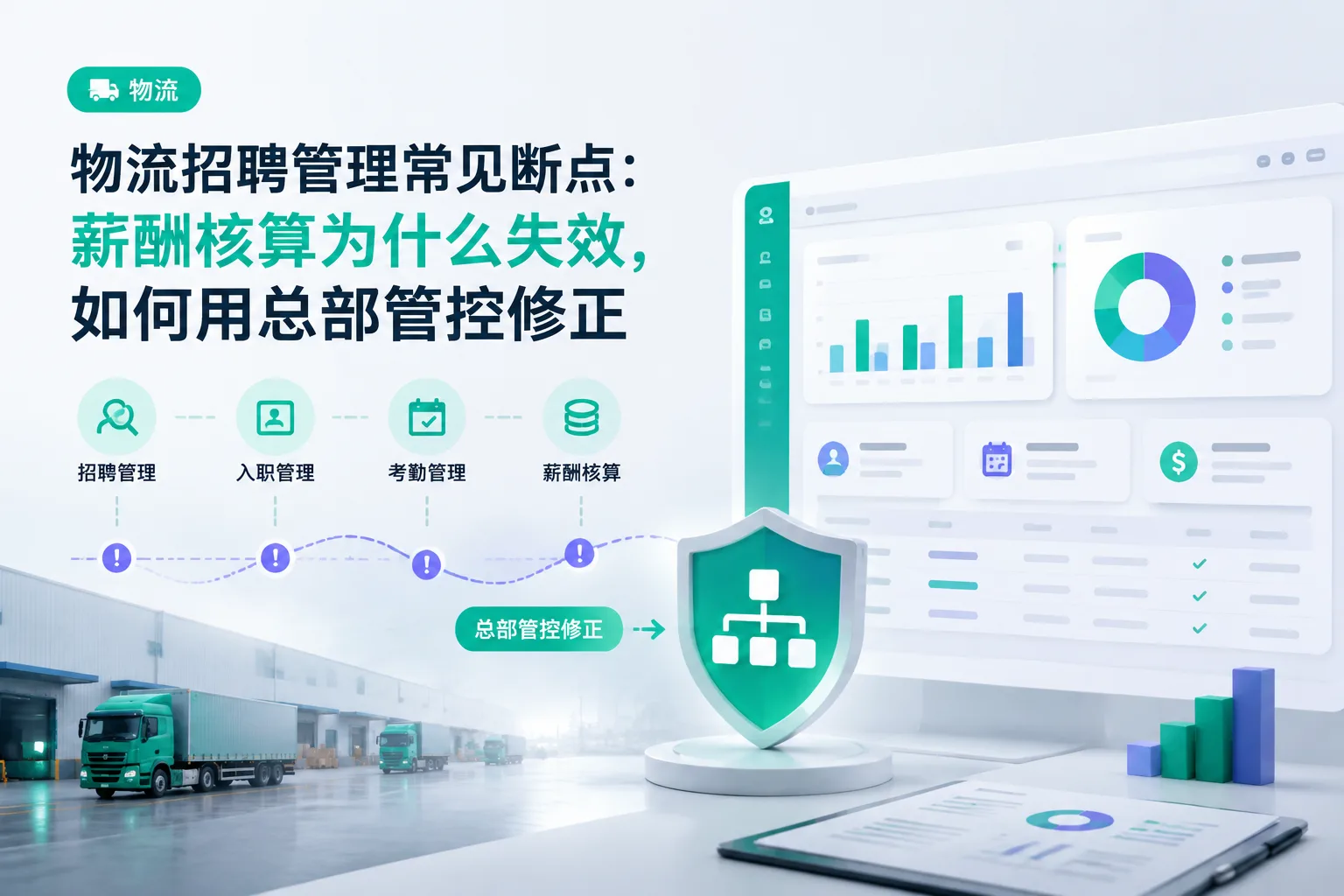 物流招聘管理常见断点：薪酬核算为什么失效，如何用总部管控修正文章封面