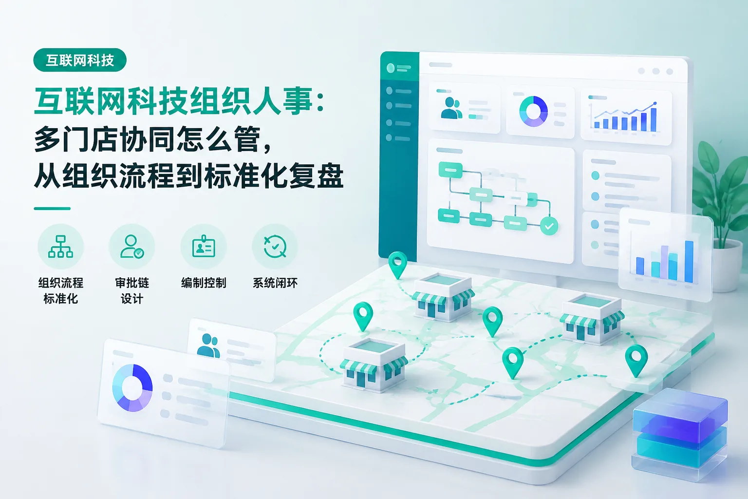 互联网科技组织人事：多门店协同怎么管，从组织流程到标准化复盘文章封面
