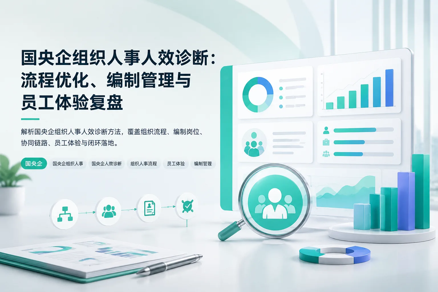 国央企组织人事人效诊断：流程优化、编制管理与员工体验复盘文章封面