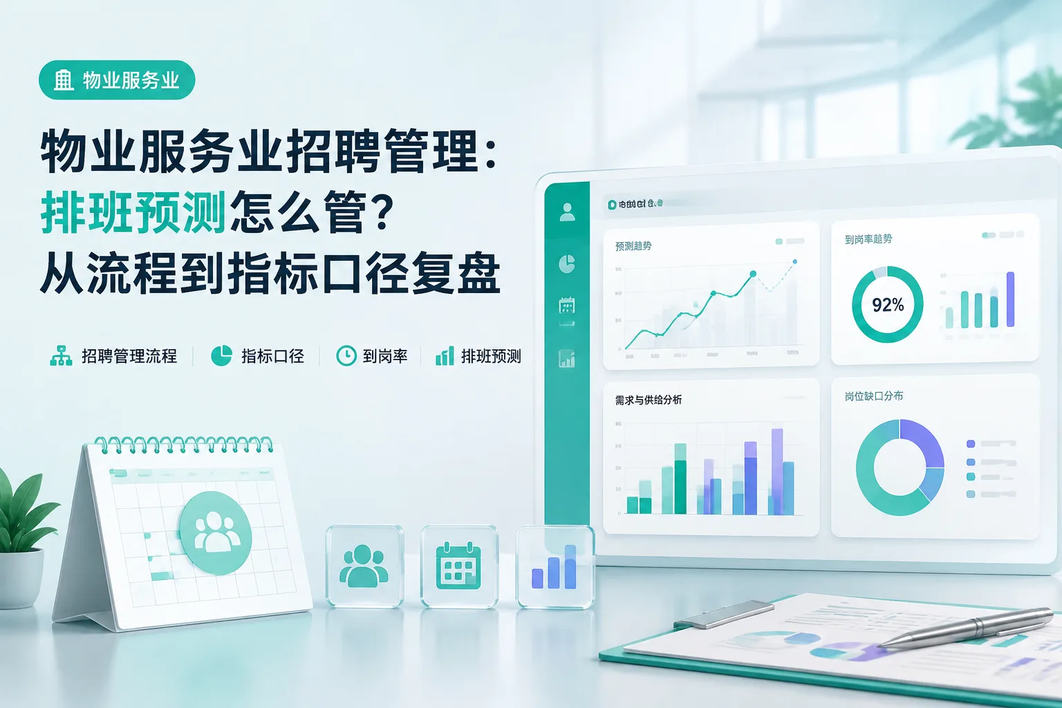 物业服务业招聘管理：排班预测怎么管？从流程到指标口径复盘文章封面