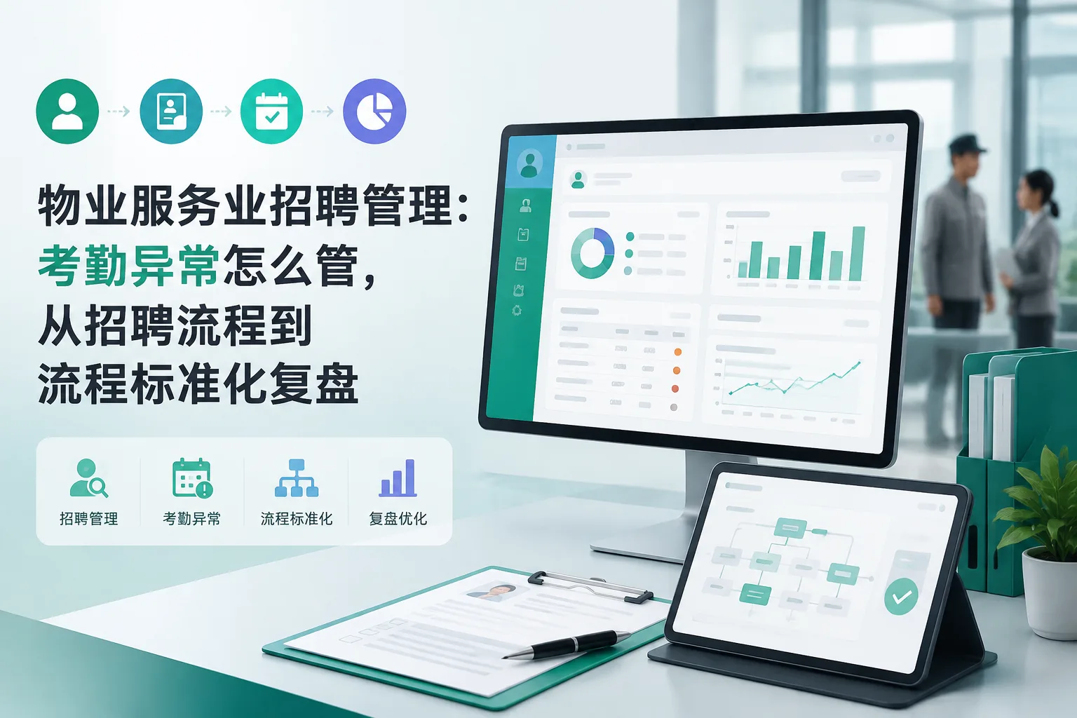 物业服务业招聘管理：考勤异常怎么管，从招聘流程到流程标准化复盘文章封面