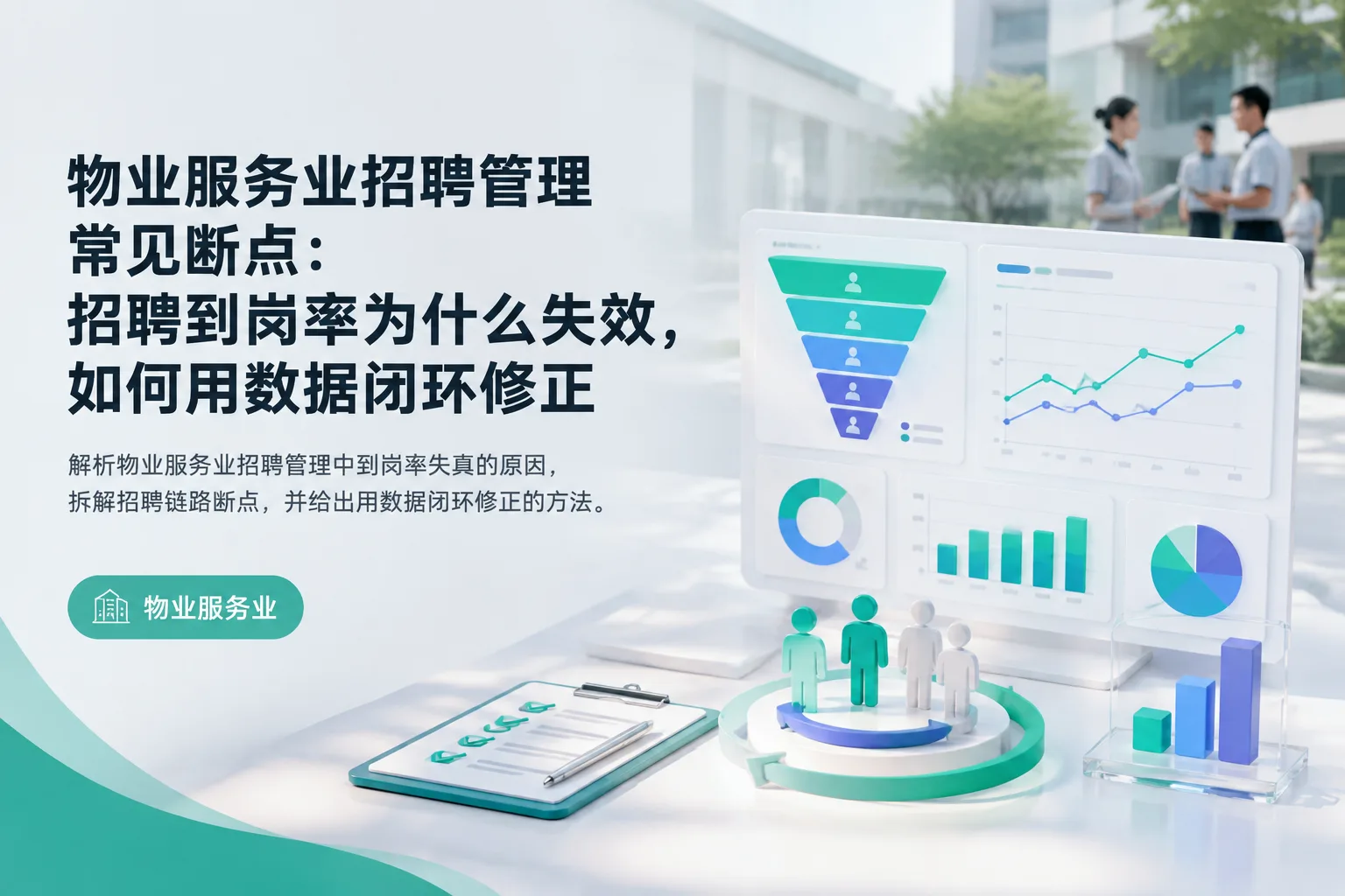 物业服务业招聘管理常见断点：招聘到岗率为什么失效，如何用数据闭环修正文章封面