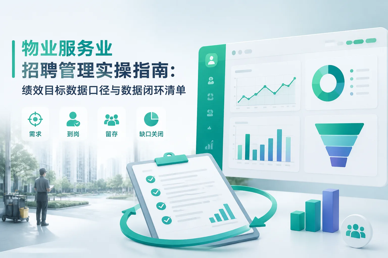 物业服务业招聘管理实操指南：绩效目标数据口径与数据闭环清单文章封面