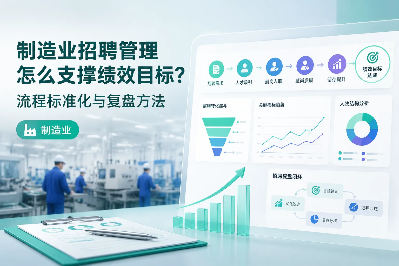 制造业招聘管理怎么支撑绩效目标？流程标准化与复盘方法文章封面