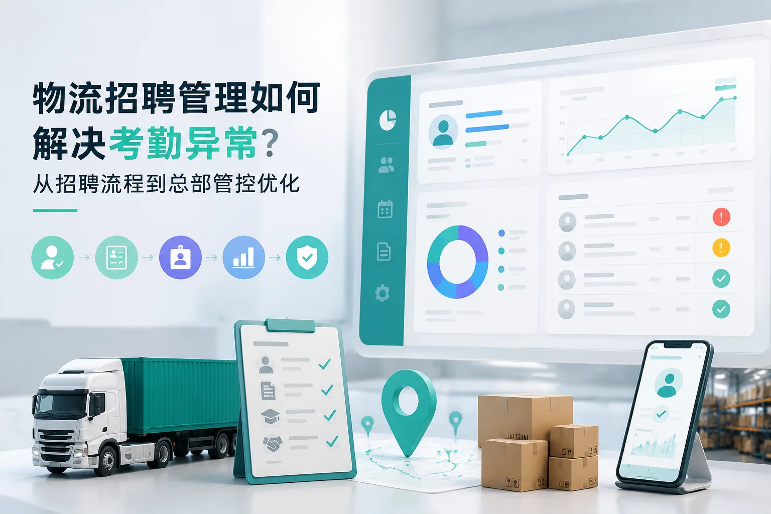 物流招聘管理如何解决考勤异常？从招聘流程到总部管控优化文章封面